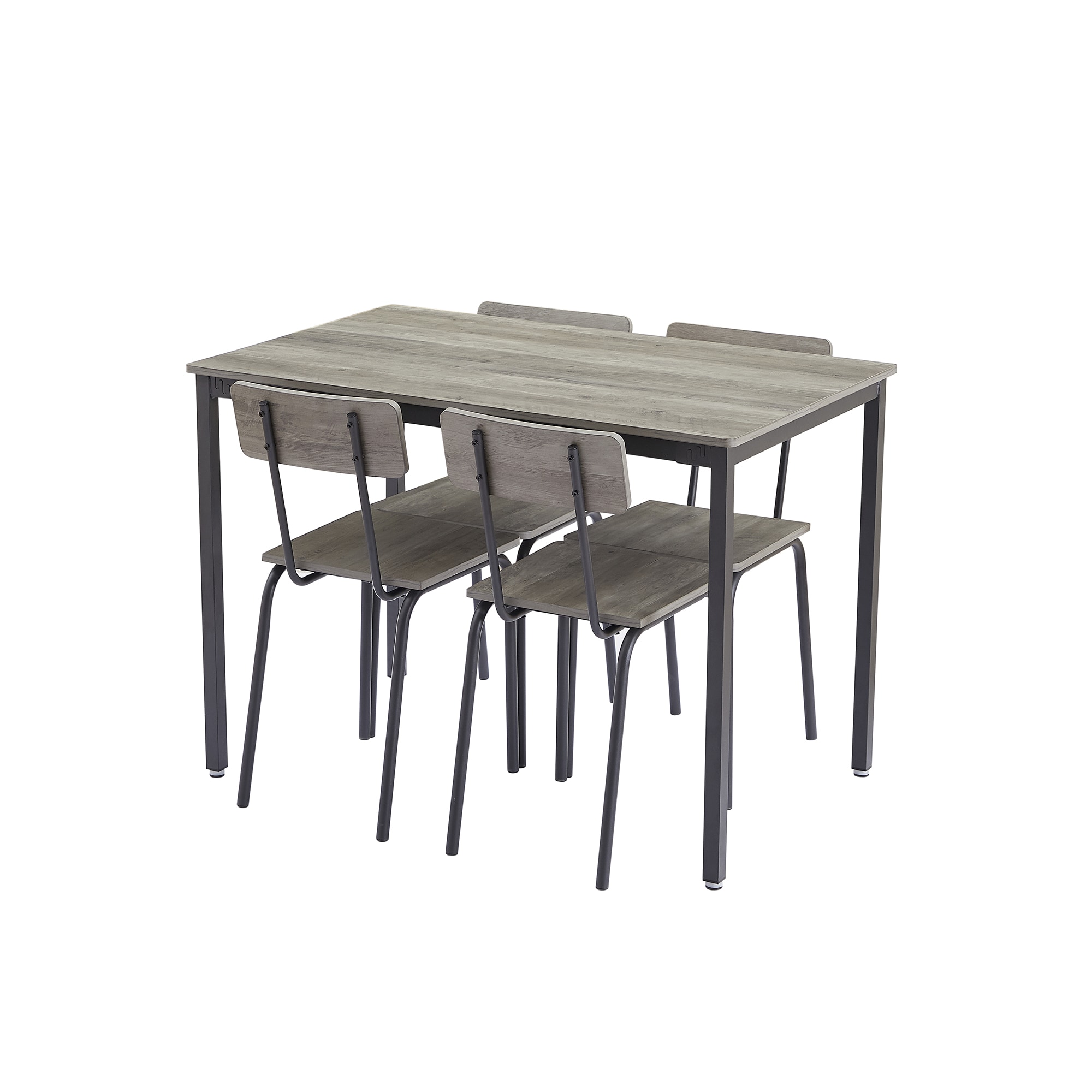 Sumyeg TO-232-OA Dining Table Set 5-Piece Dining Chair with Backrest Particle Board Contemporary/Modern Dining Room Set with Rectangular Table ( Seats 4 )