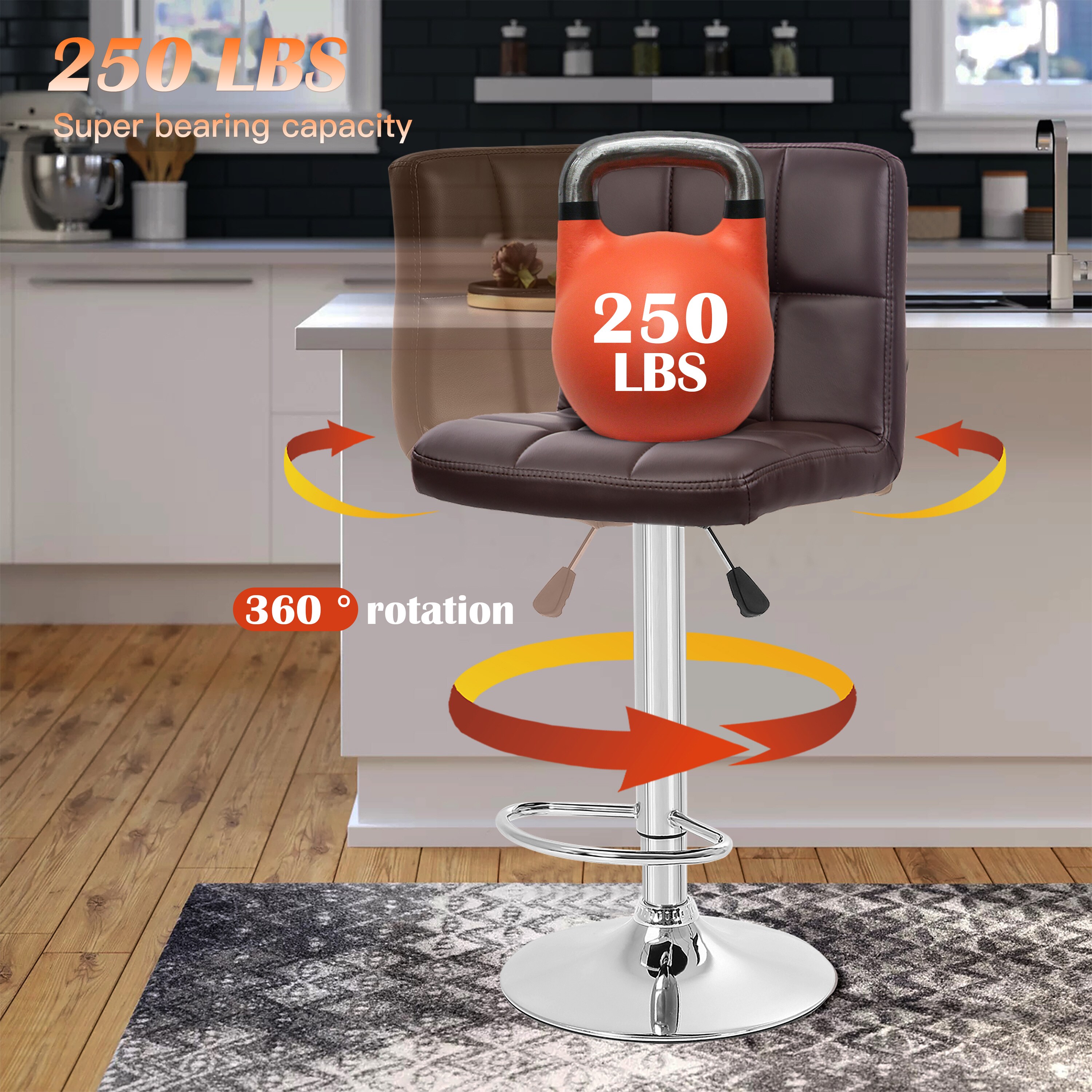 Furniture of America 004L-B06-BR stools - View #7