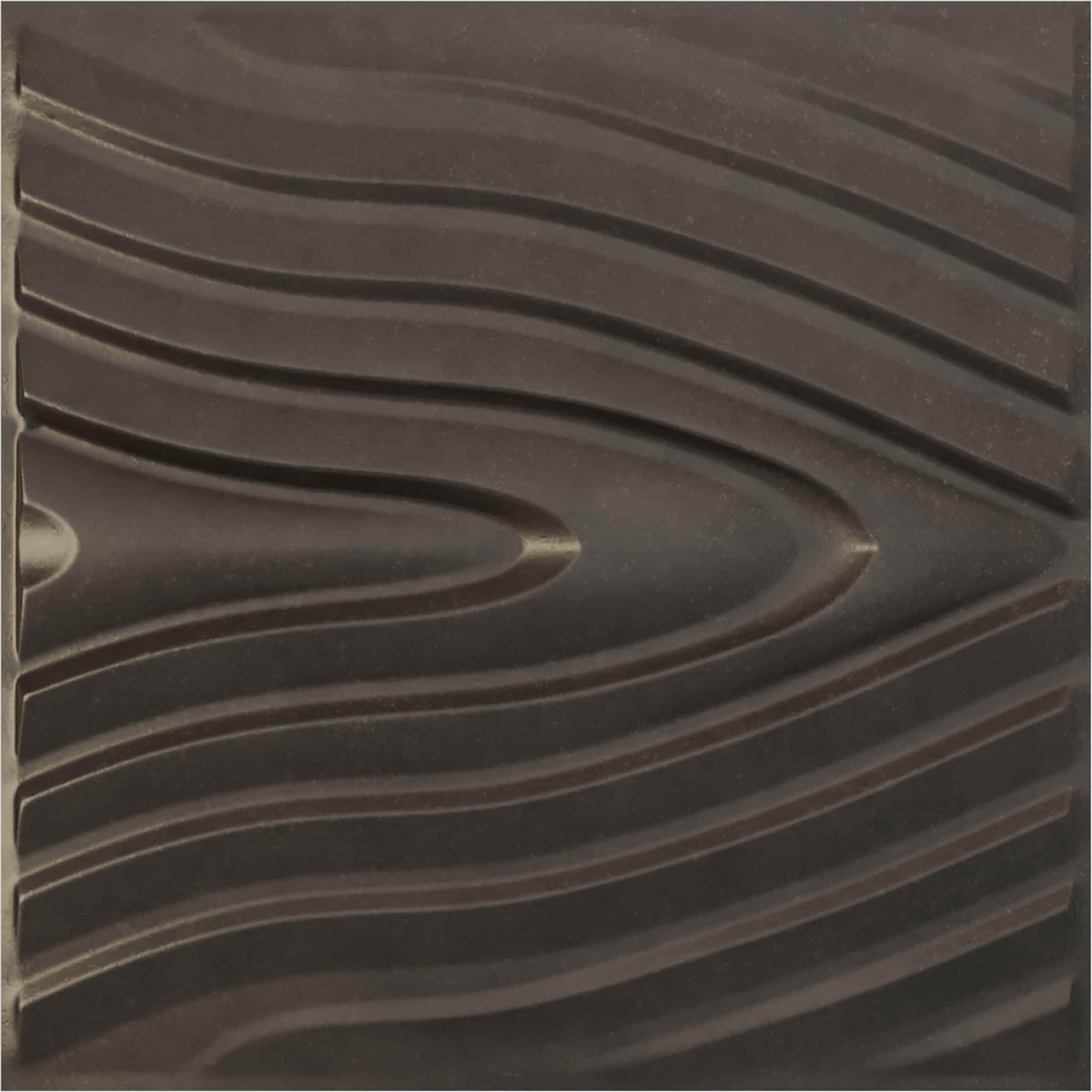 Ekena Millwork WP20X20KHDST 19-5/8-in x 19-5/8-in Embossed Paintable/Stainable Black PVC Abstract Wall Panel ( 2.67-sq ft )
