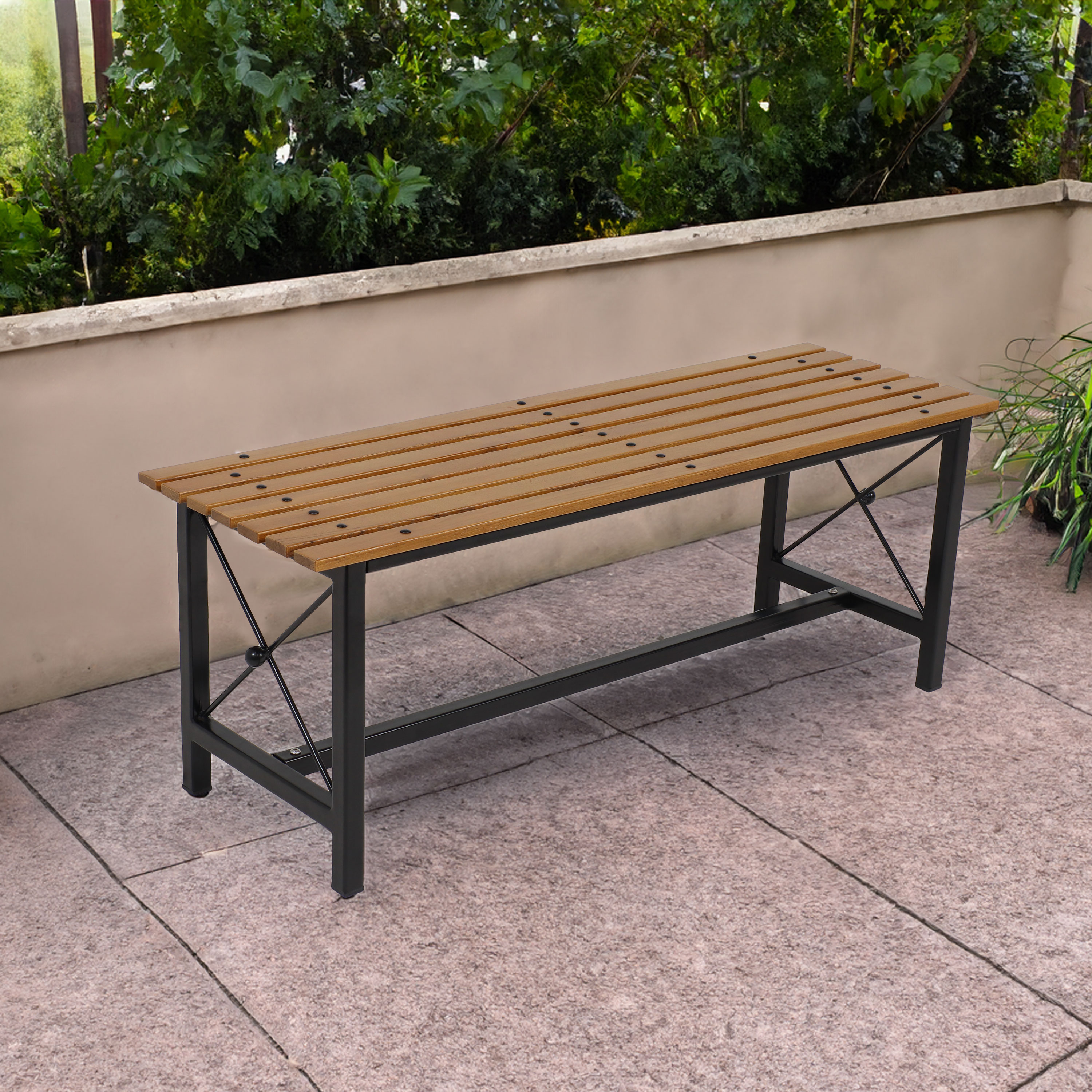 Sunnydaze Decor DMR-942 Wood Dining Bench