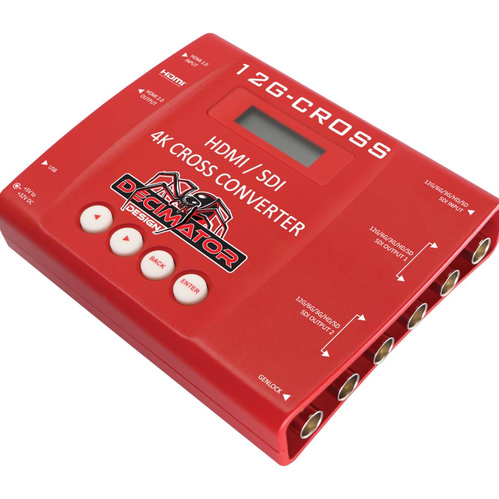 TCNCD377778 Decimator Design DEC-12G-CROSS HDMI and SDI 4K Cross Converter with Scaling and Frame Rate Conversion