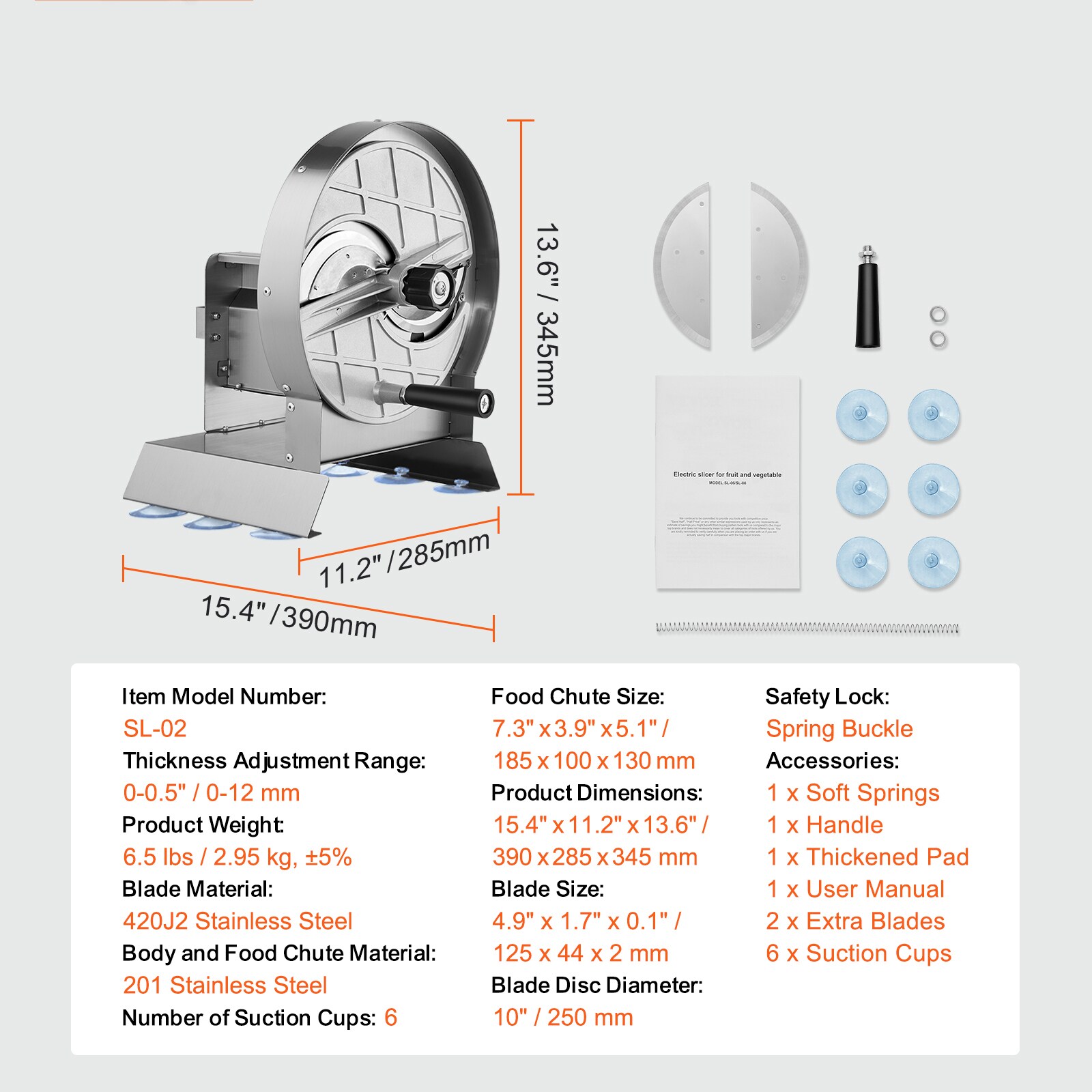 VEVOR SCSDSCQPJWS103743V0 Food-Slicers - View #7