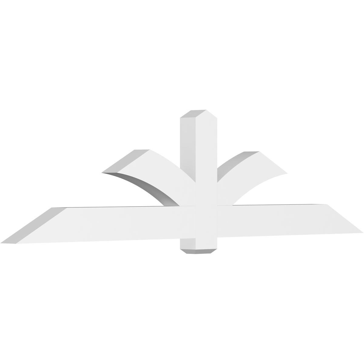 Ekena Millwork GBP096X24X0406RED00 Redmond White PVC Gable bracket