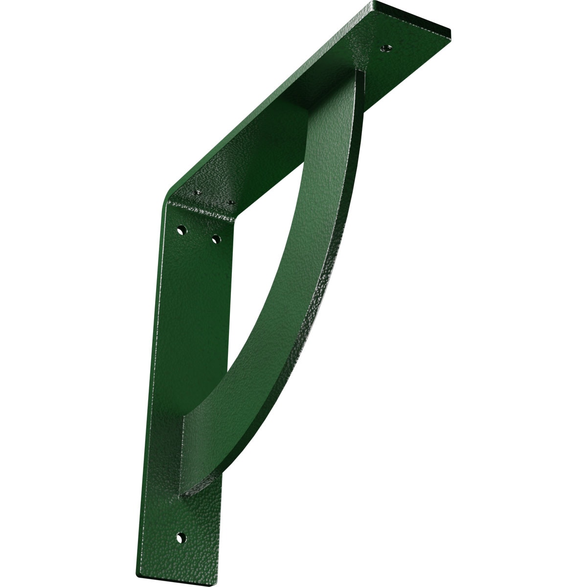 Ekena Millwork BKTM02X10X10BUHDG Bulwark 10-in x 2-in x 10-in Green Steel Countertop support bracket