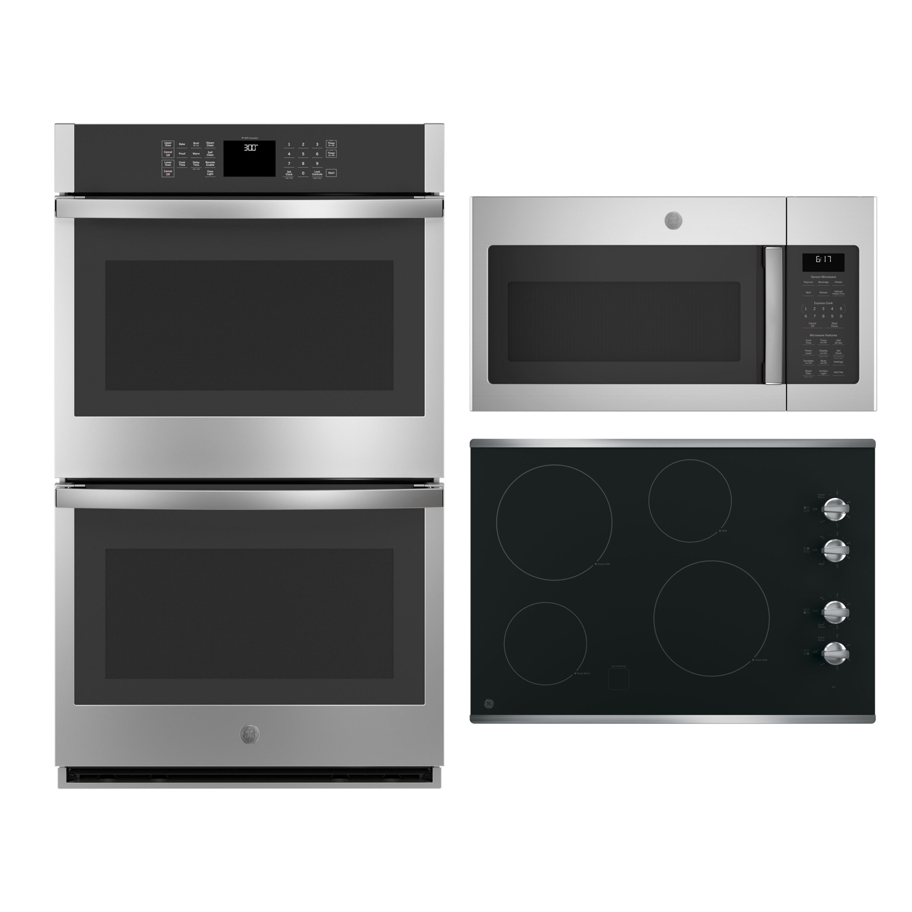 GE Profile 30 Stainless Steel Smart Built-in Convection Double Wall Oven