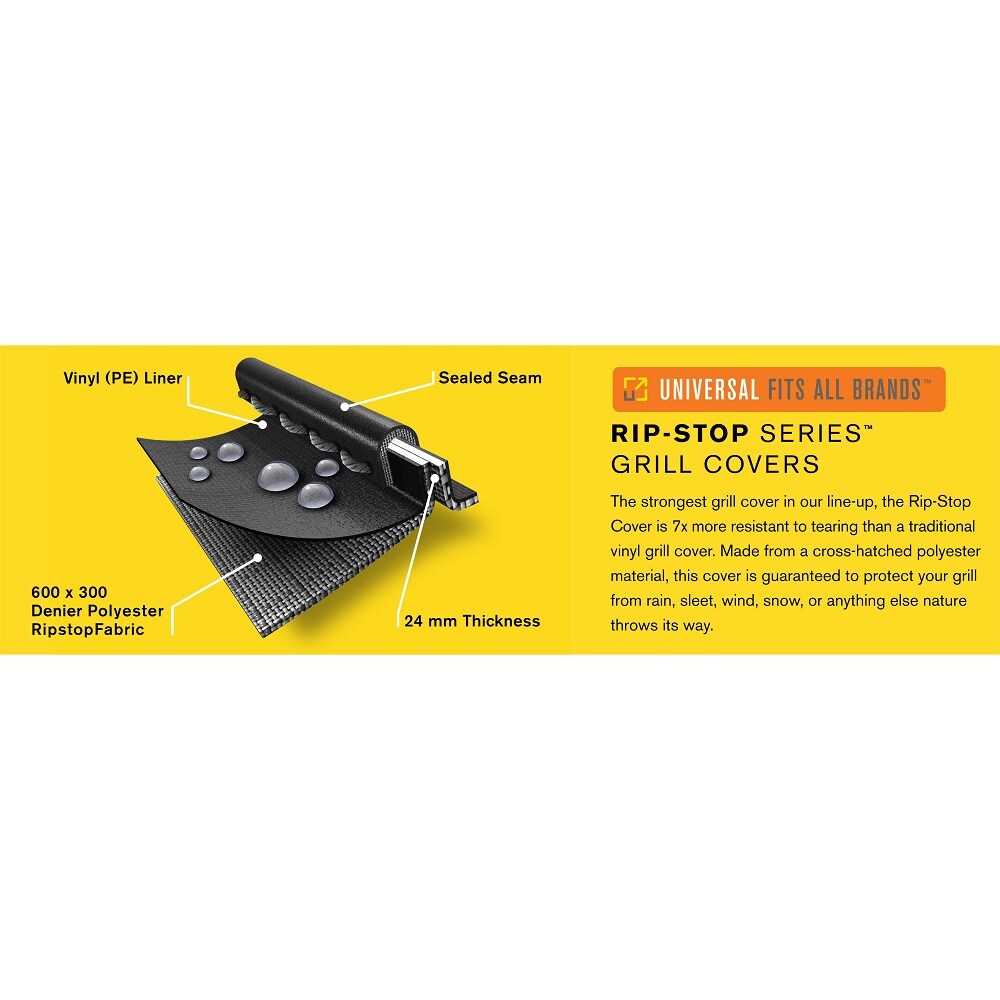 Char Broil Rip Stop Series Universal Large 62 in W x 42 in H Black