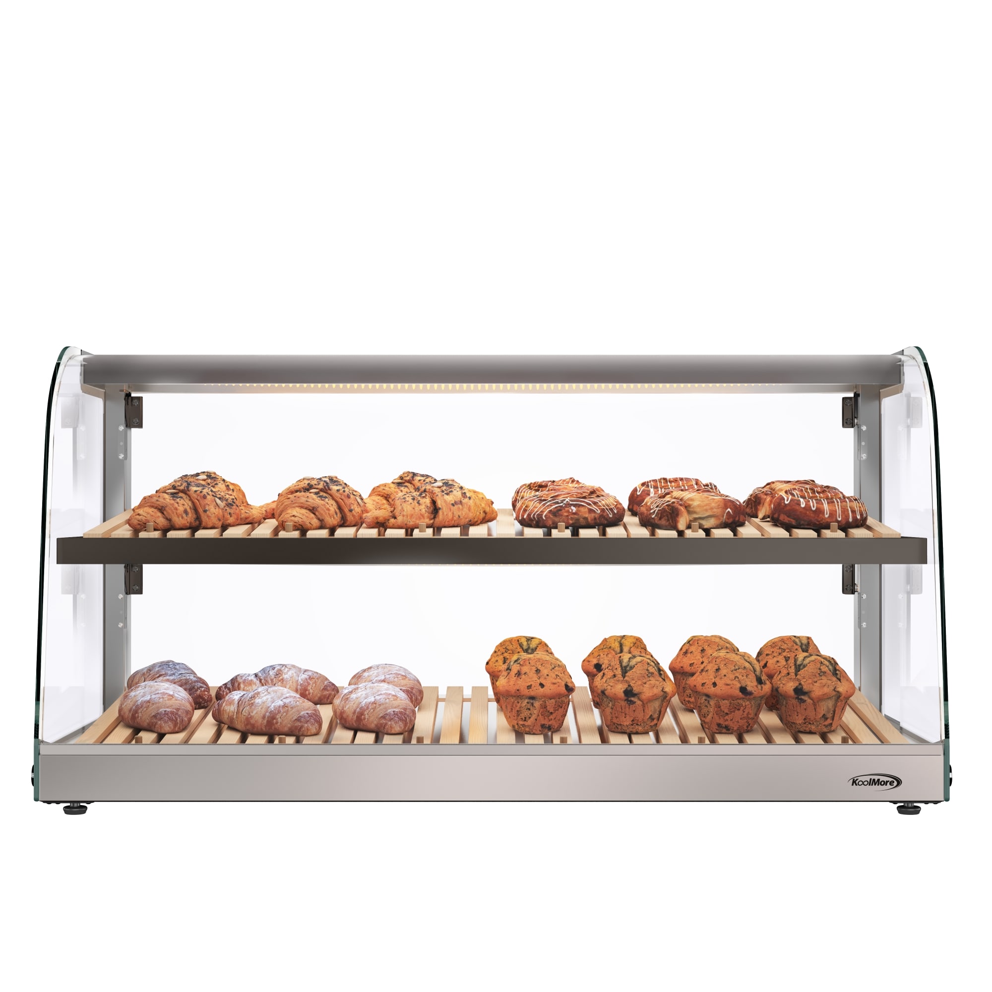 KoolMore LOW-DC-53C-B 5.3-Cu. Feet Commercial Refrigerators Glass -Door Compact ( Stainless steel )