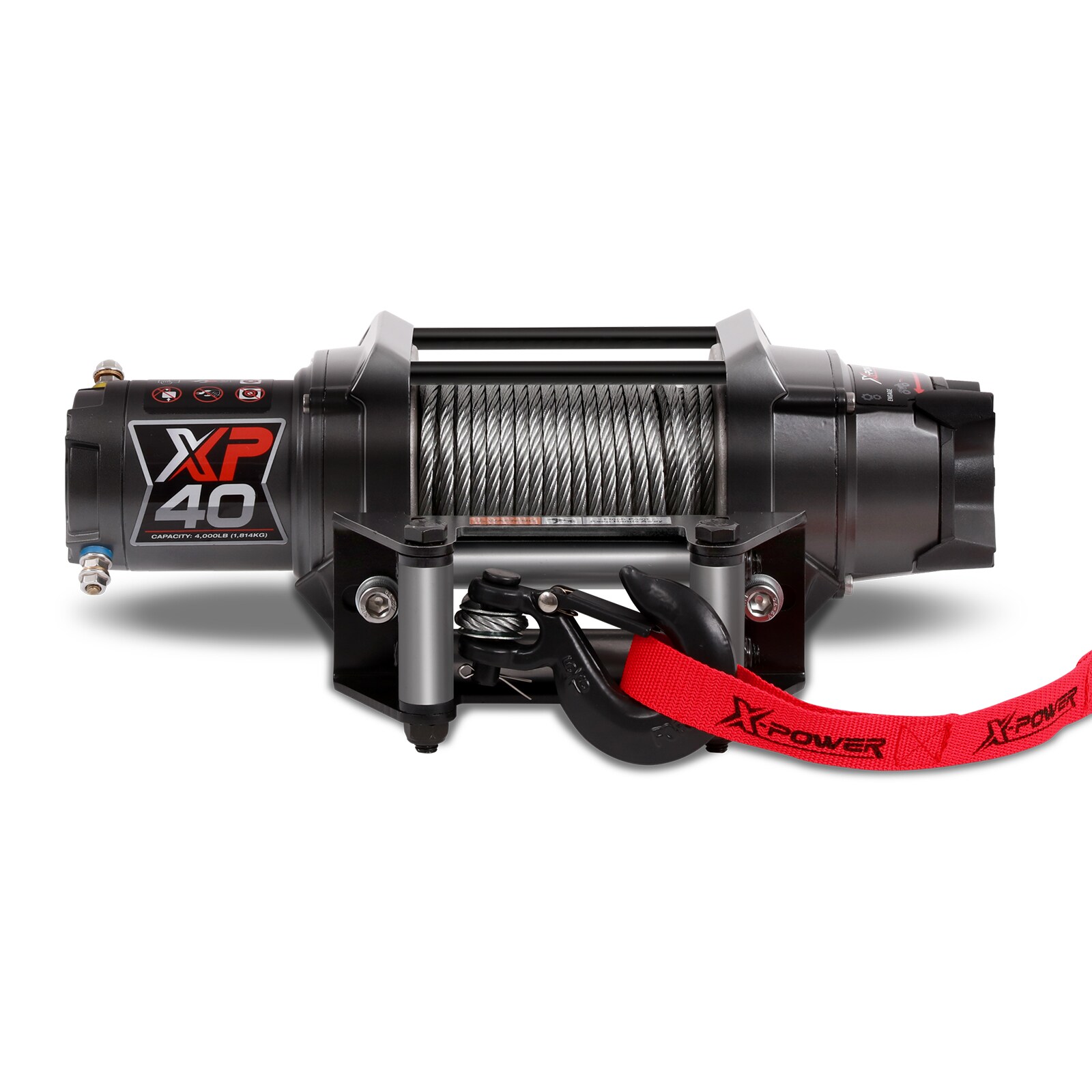 X-POWER XP-40 4000-lb 56.0-ft Electronic Winch 3.6 -HP Motor