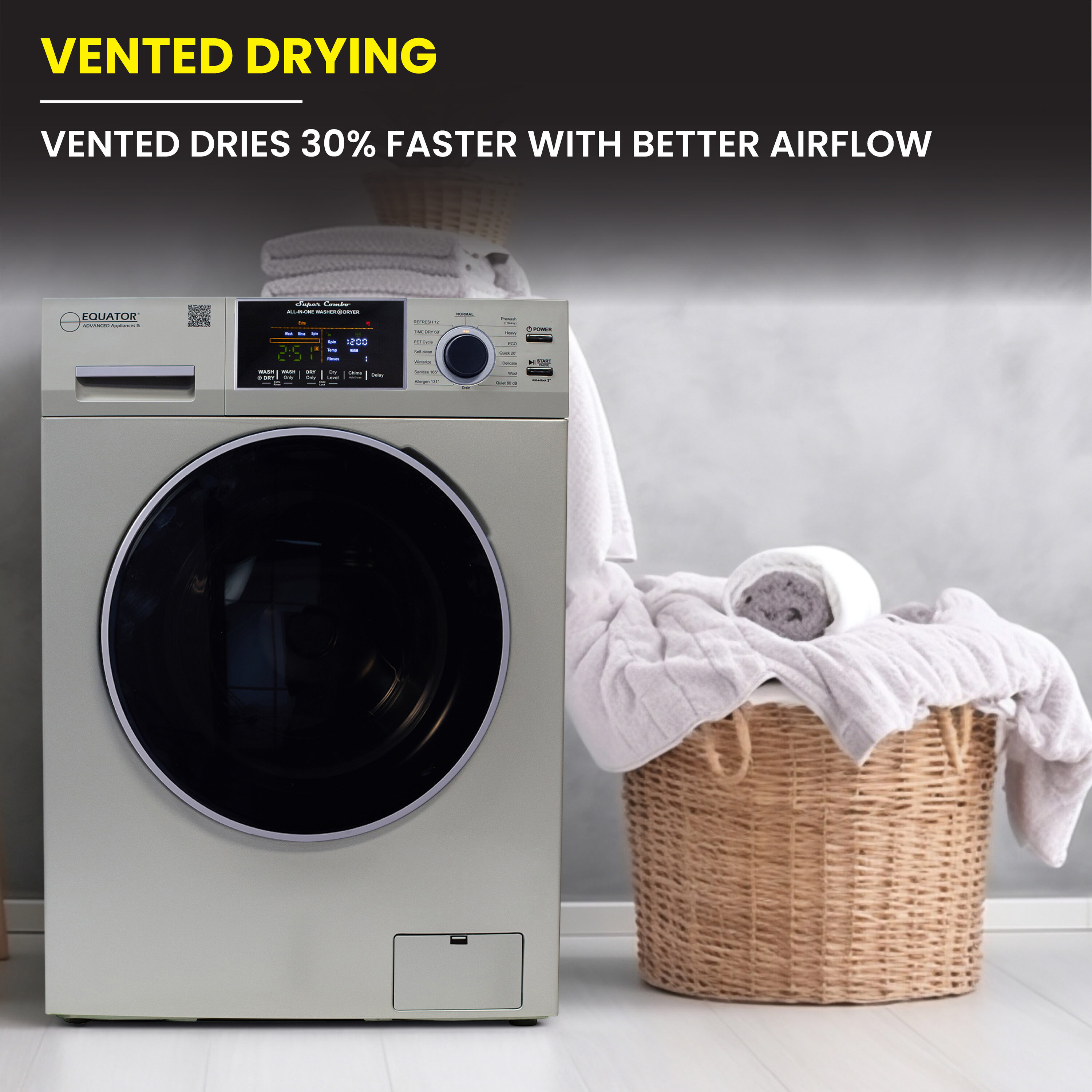 Equator Advanced Appliances EZ 4800 V SILVER Combination-Washers-Dryers - View #15