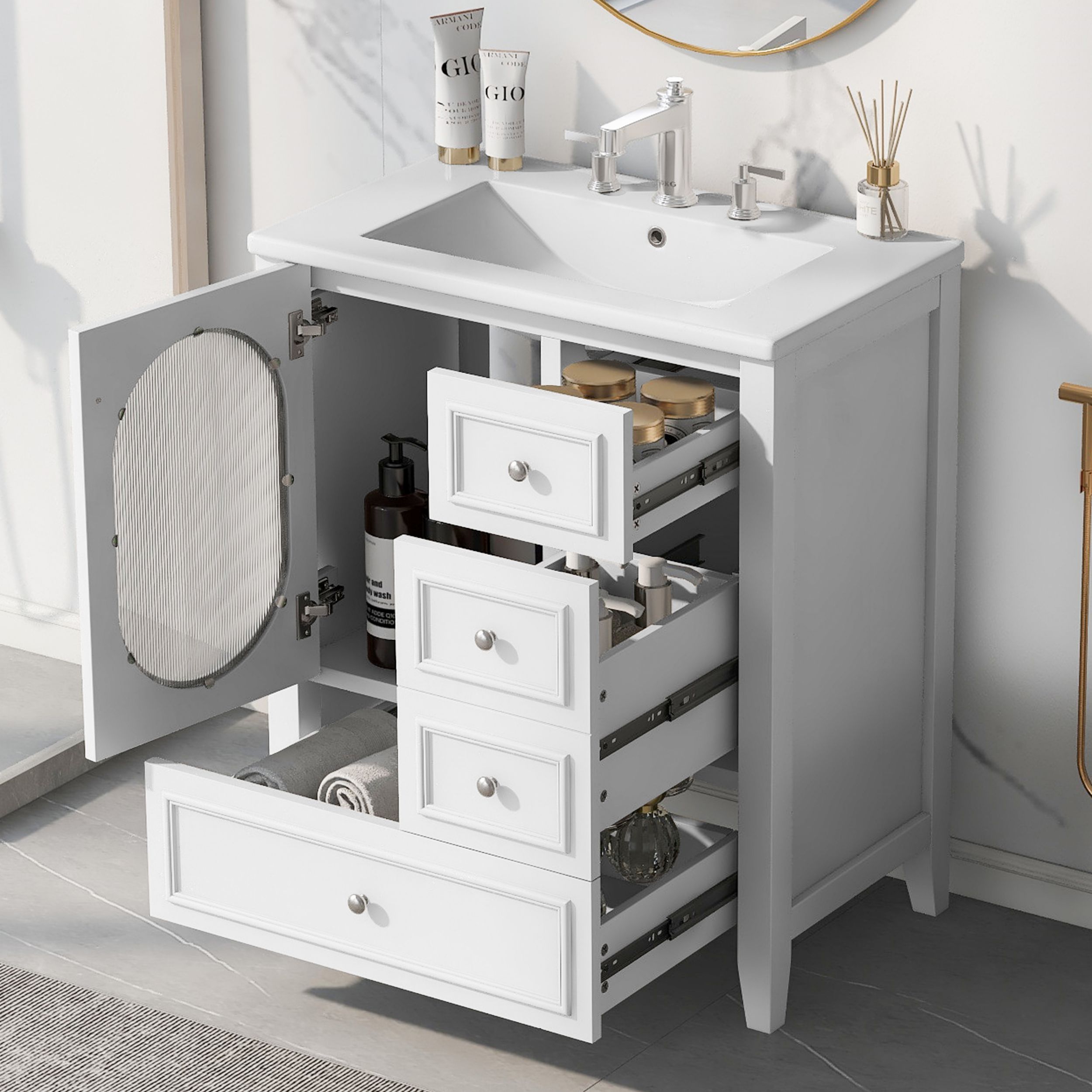WELLFOR GIZBSO05MR Bath-Vanity-Combo - View #2