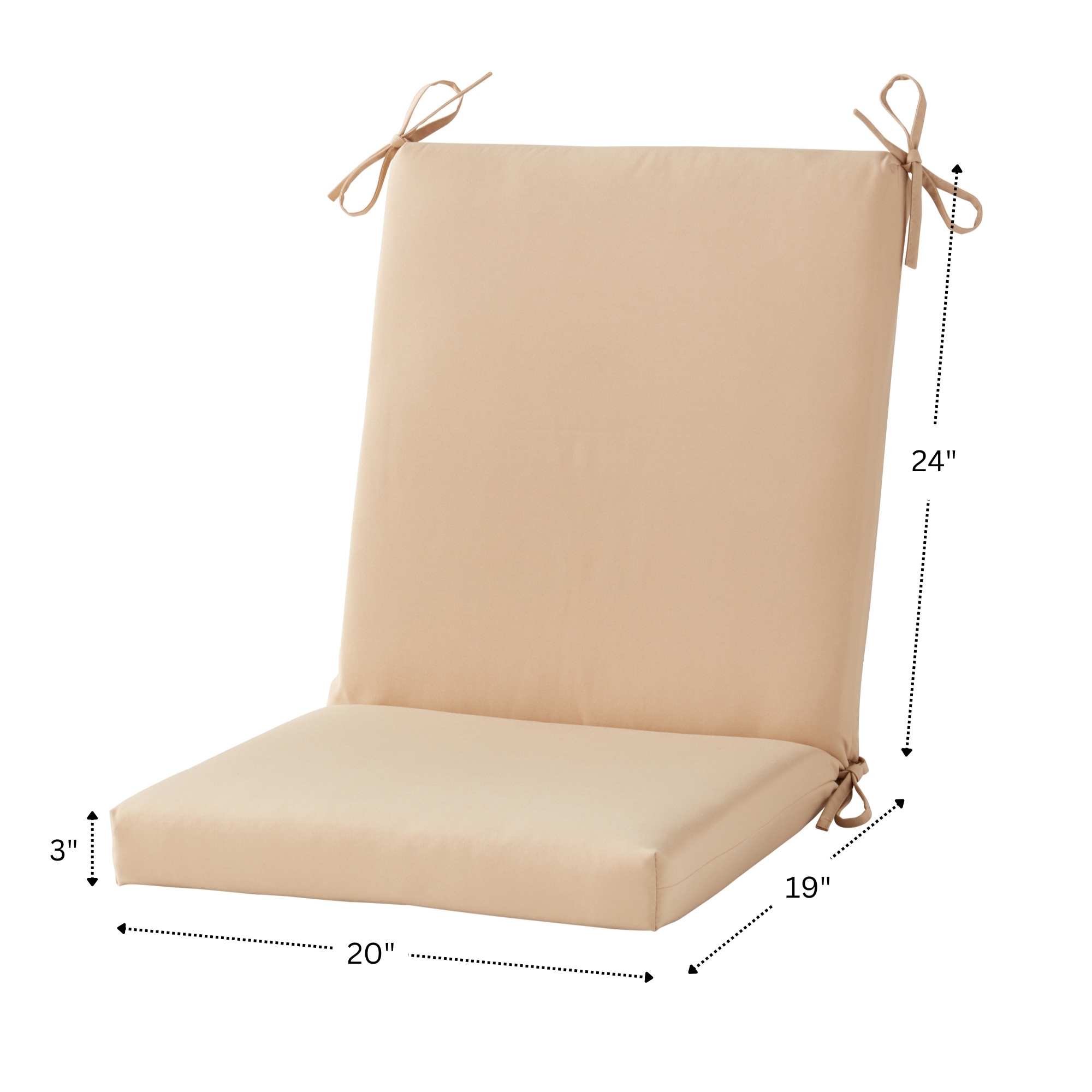 Greendale Home Fashions OP1900-STONE Patio-Furniture-Cushions - View #6