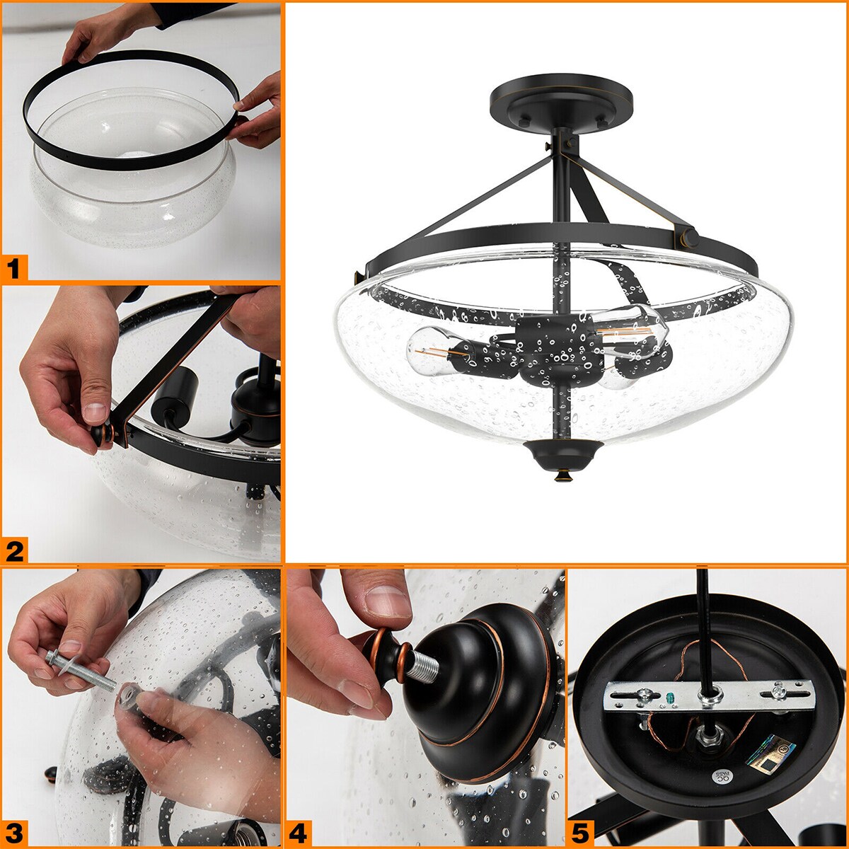 WELLFOR DZJ24795US flushmounts - View #3