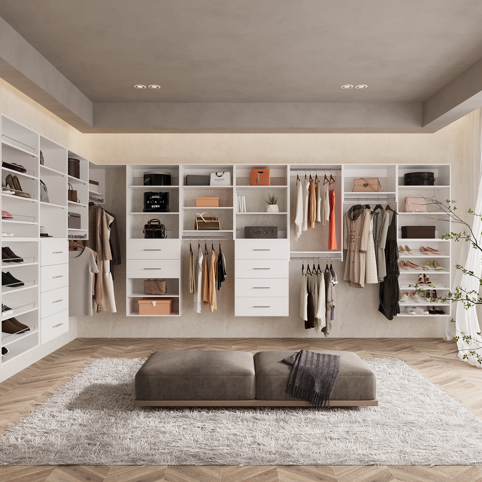 LOVMOR LO-095F005609-SY-ZJL Wood-Closet-Shelves - View #8