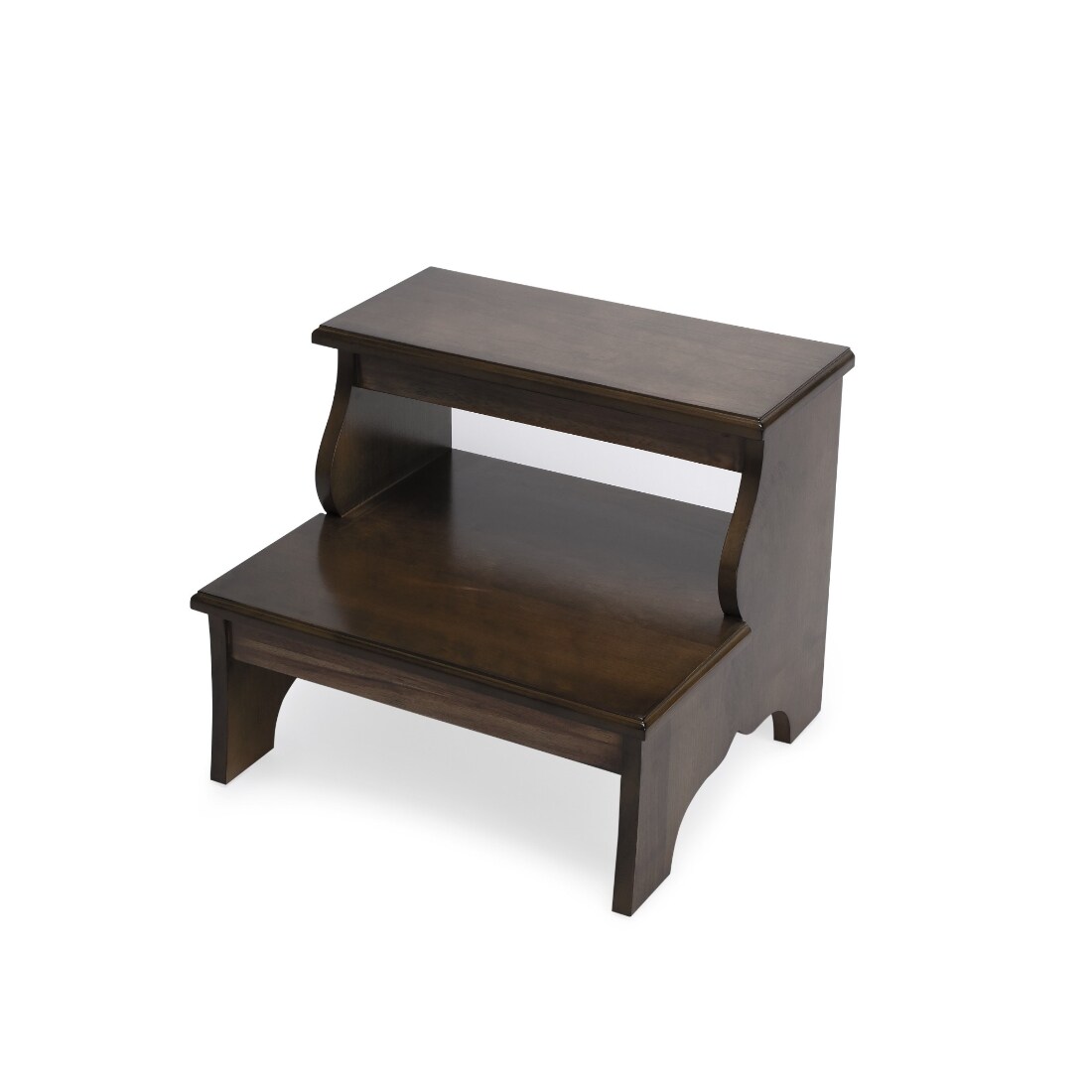 HomeRoots 4000389149 Brown Small Wood Backless Bar Stool