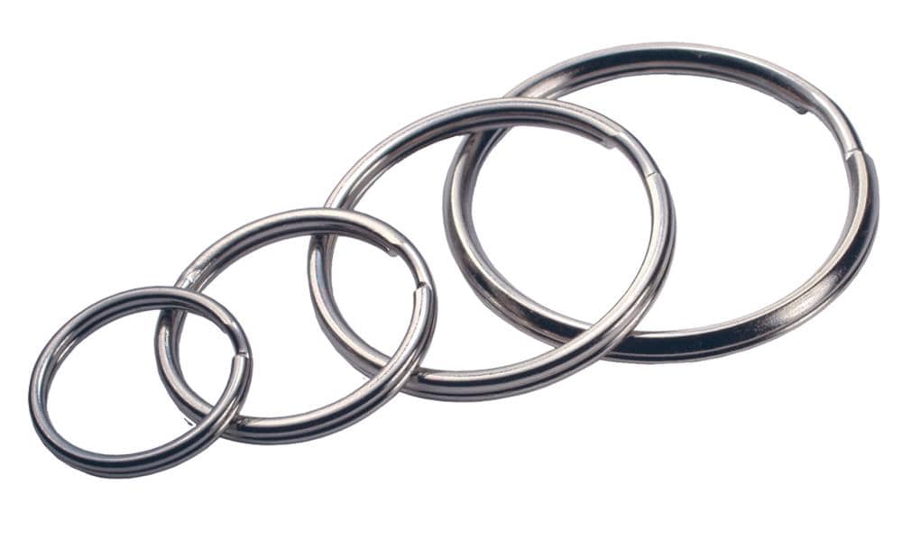 Hillman 4-Pack Spring Tempered Steel Split Key Ring at Lowes.com