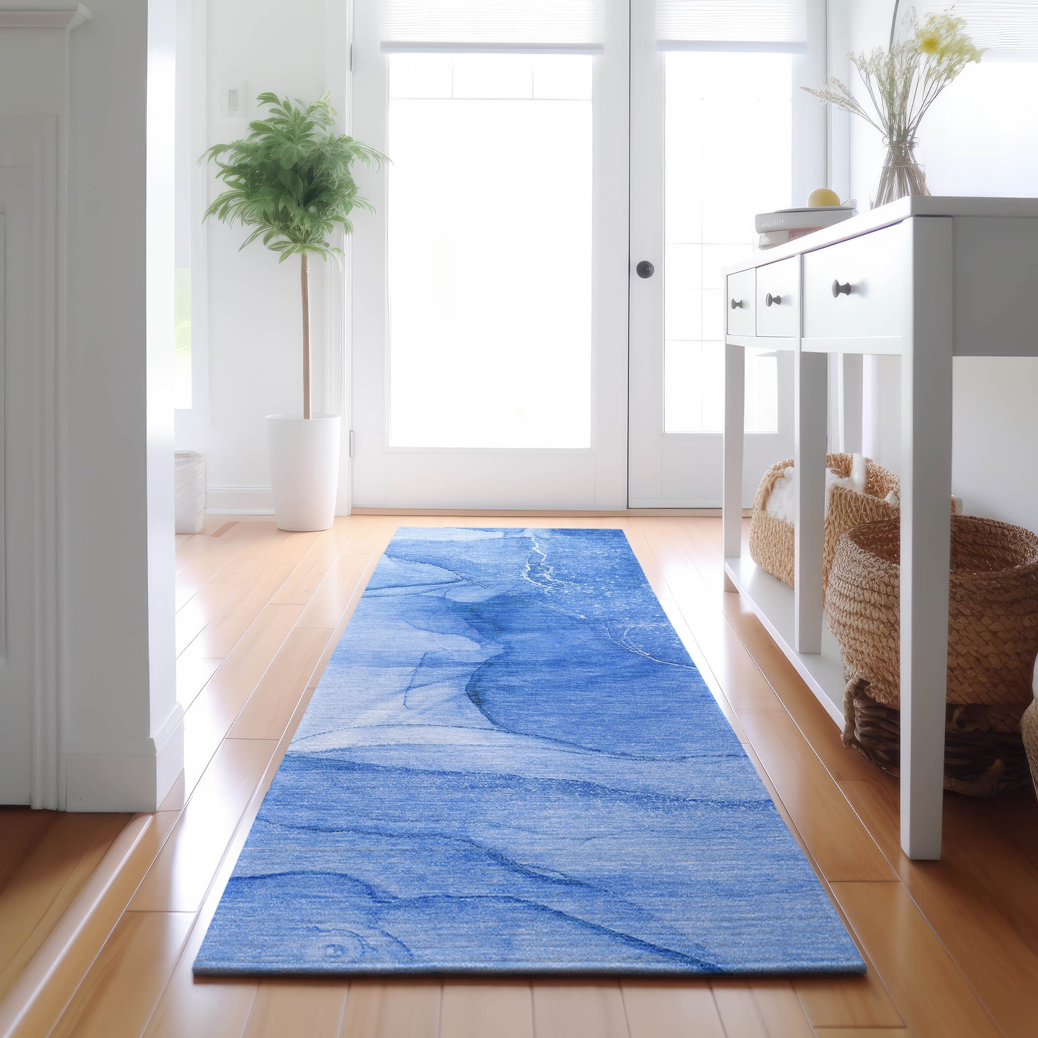 Addison Rugs AMF501OR20X30 Mayfield AMF501OR 2 x 3 (ft) Loomed Polyester Orange Rectangular Indoor Abstract Machine washable Area rug