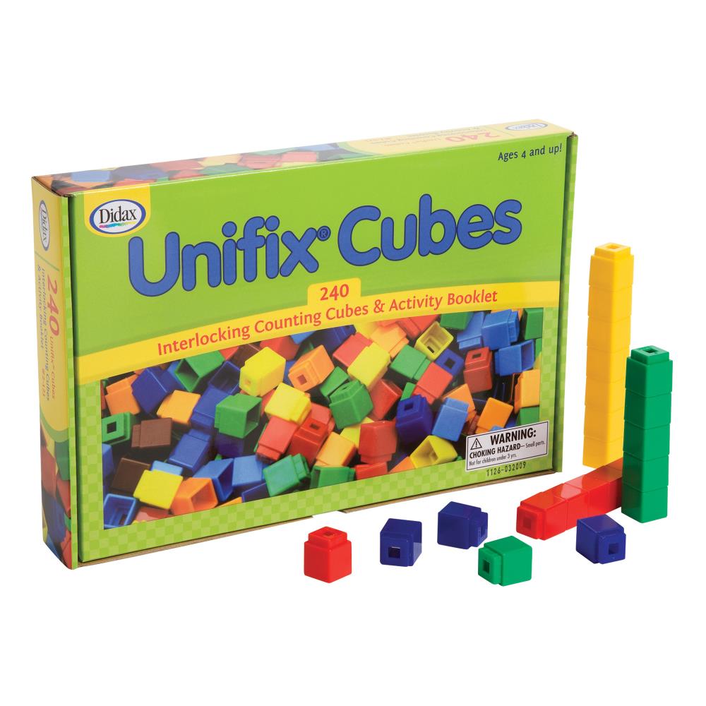Didax DD-2121 Unifix Cubes for Pattern Building, 240 Per Pack