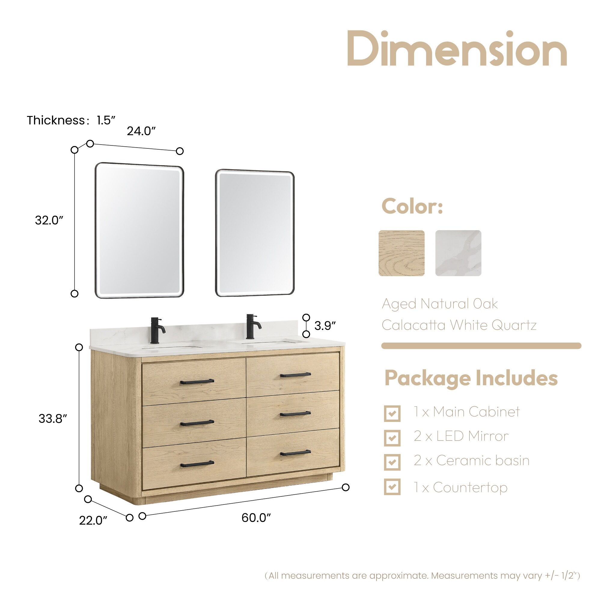Vinnova 706560M-AN-BK Bath-Vanity-Combo - View #10