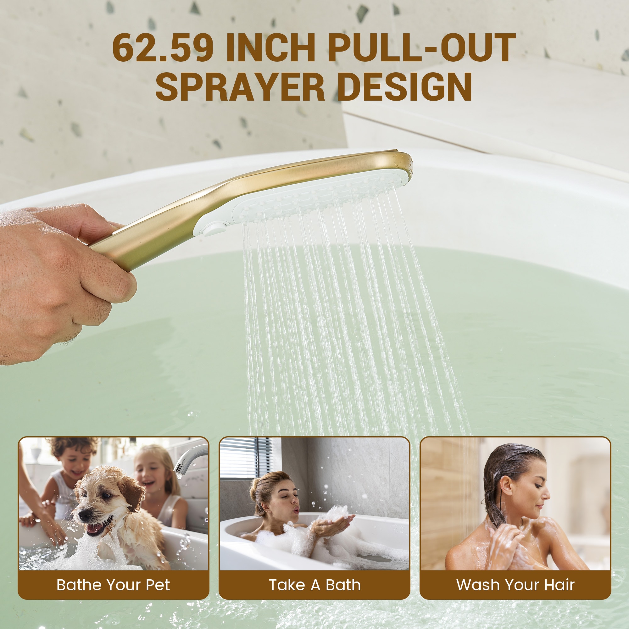CASAINC CA-I4343-BG Roman-Tub-Faucets - View #5