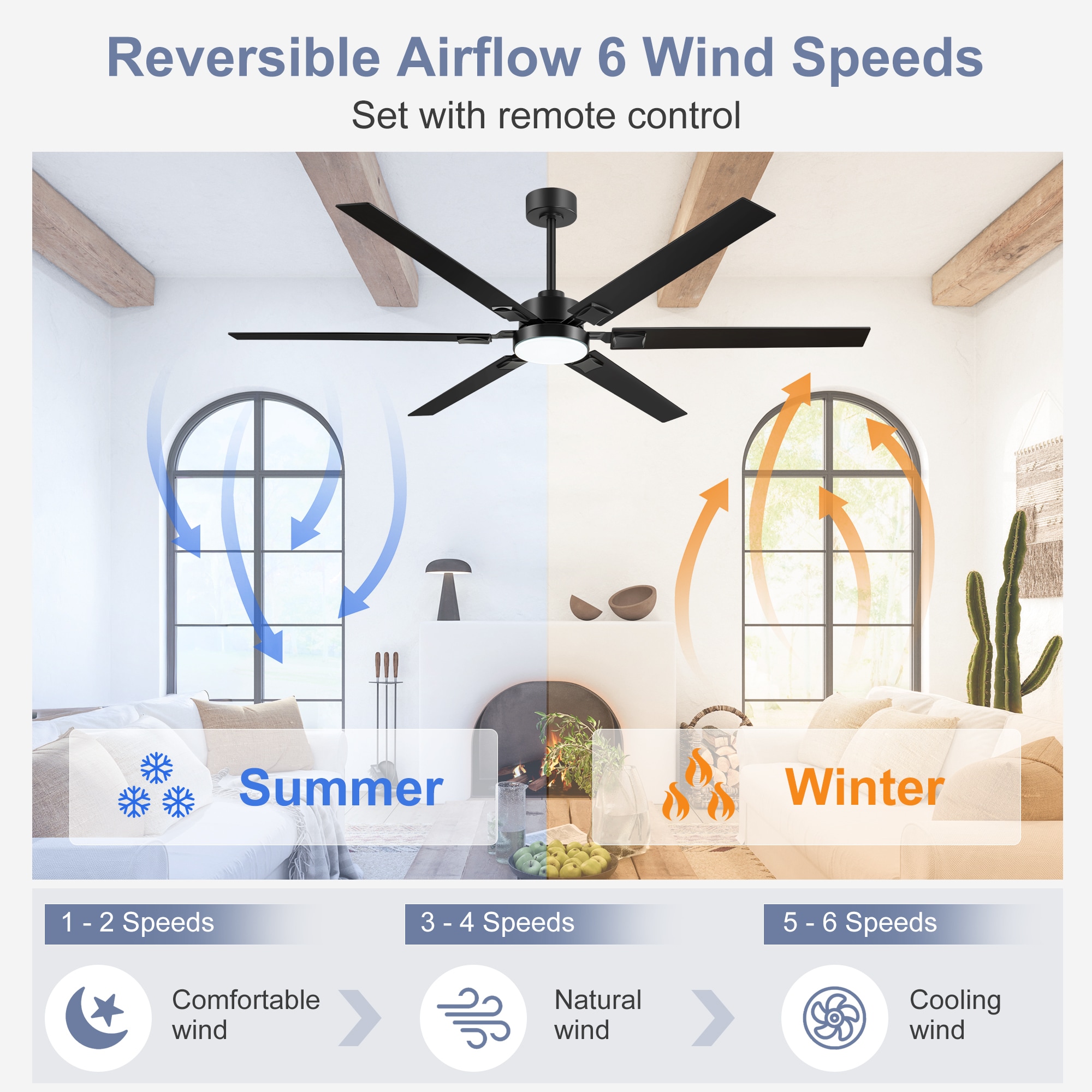 Breezary 29019-BK Ceiling-Fans - View #6