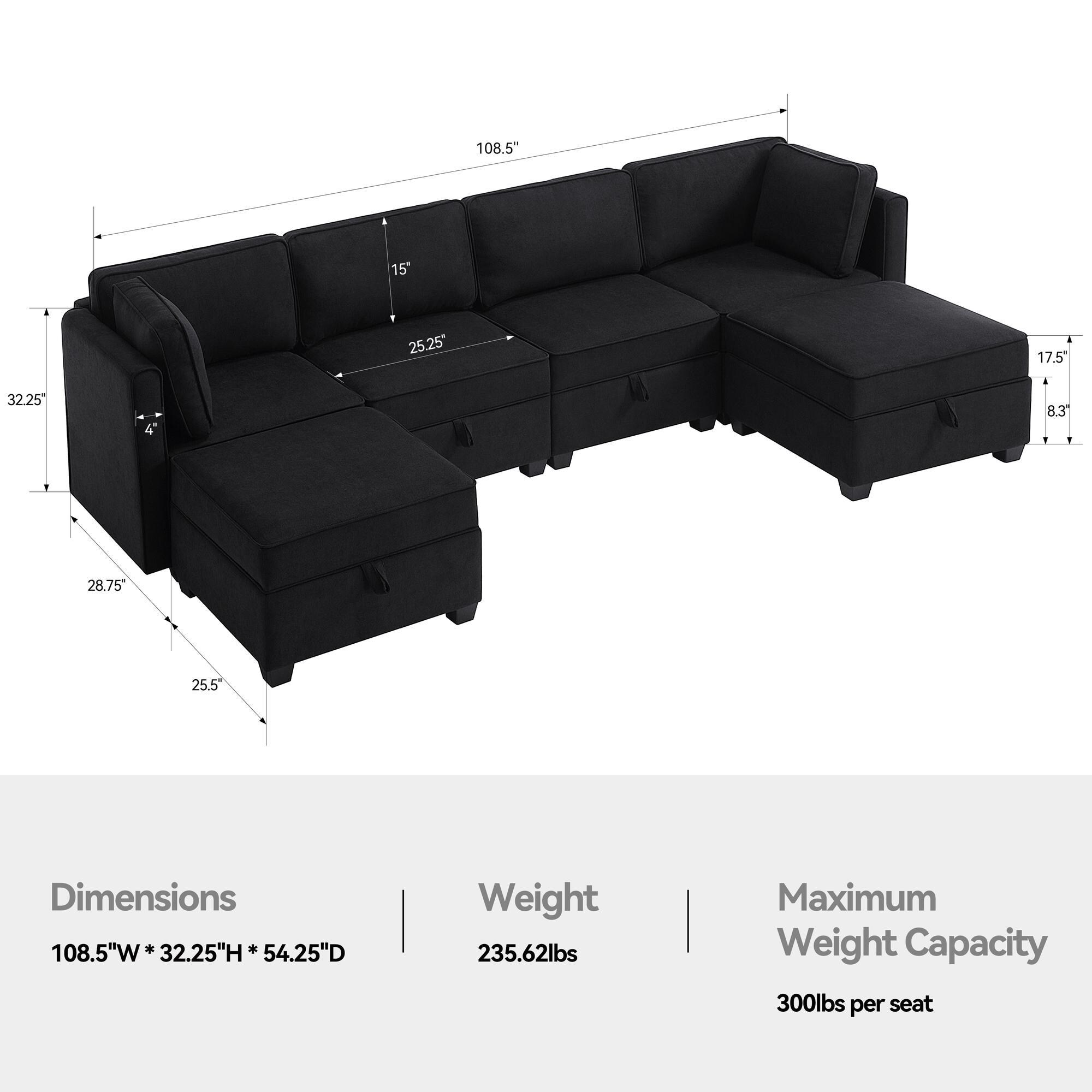 FARATI P109-BLACK-6 Sofas-Loveseats - View #9