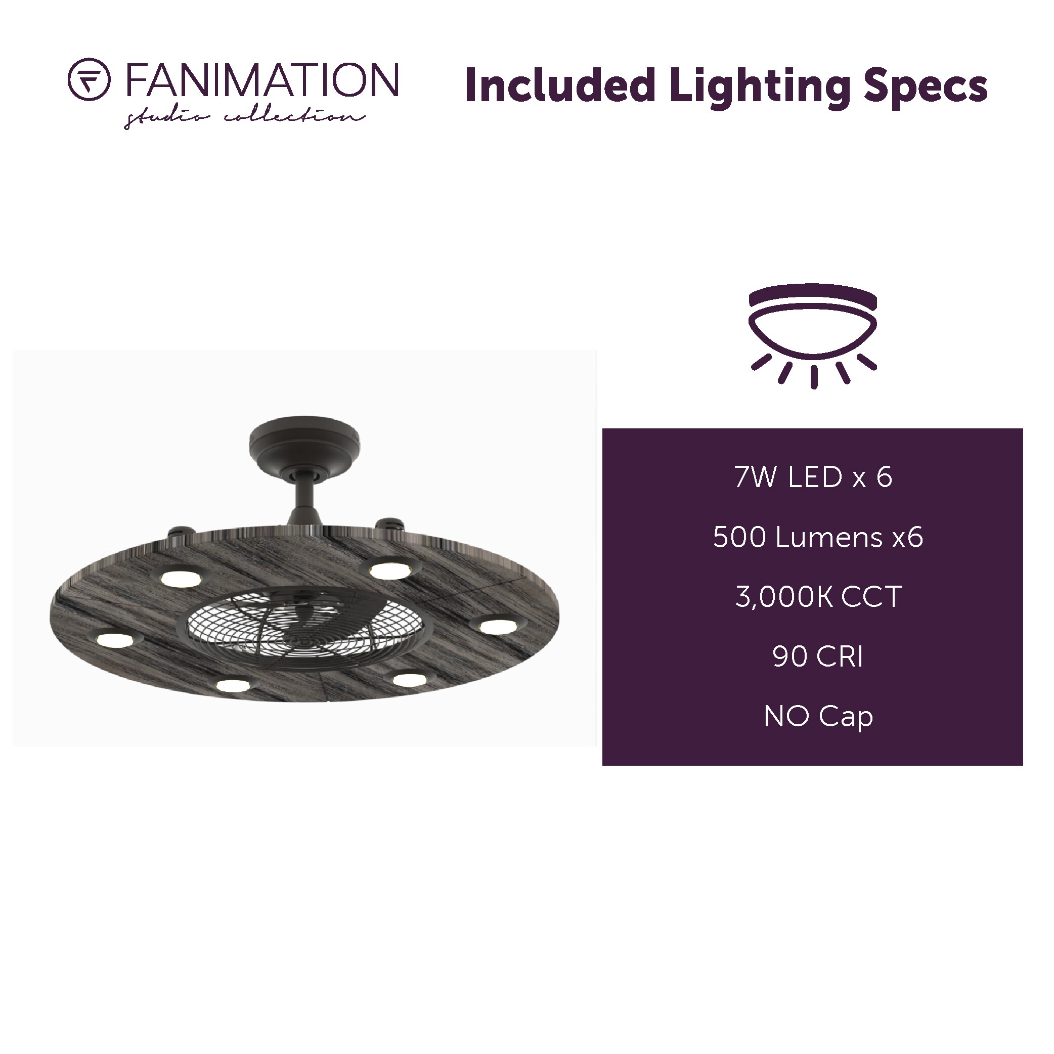 Fanimation Studio Collection LP8076BLGR Ceiling-Fans - View #10