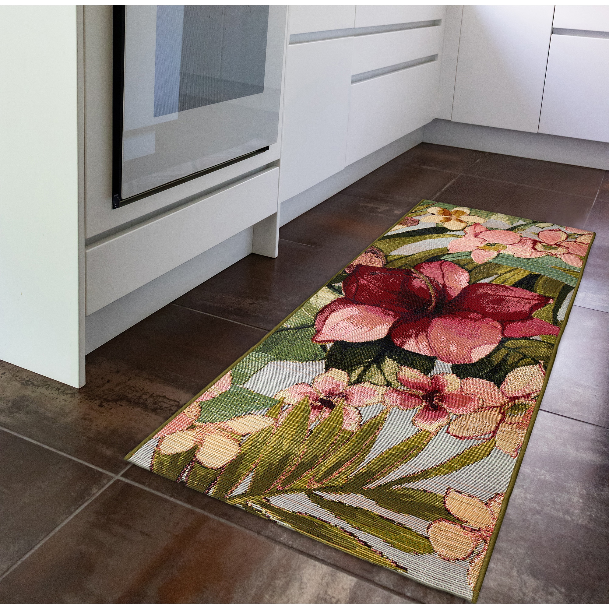 Marina 39"x59" Tropical Floral Hand-Tufted Area Rug