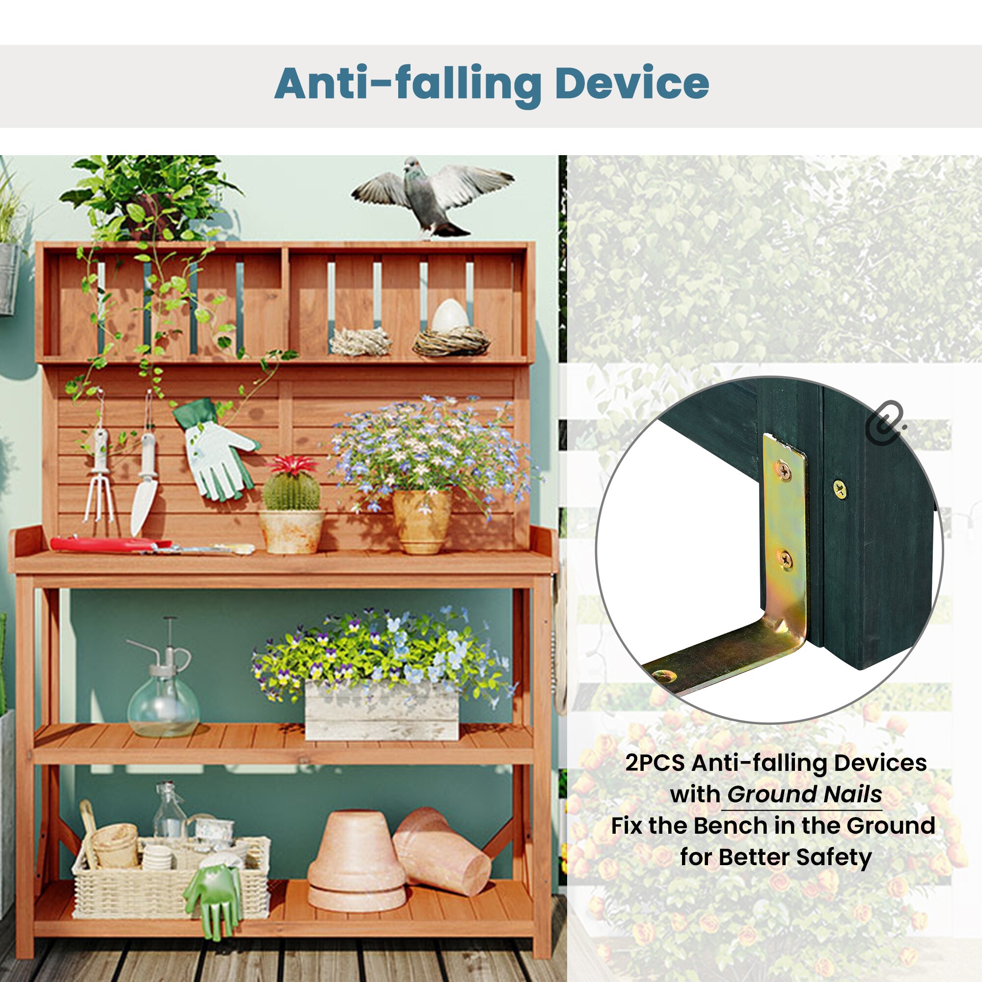 Kahomvis G243-QP717-20 Potting-Benches - View #5
