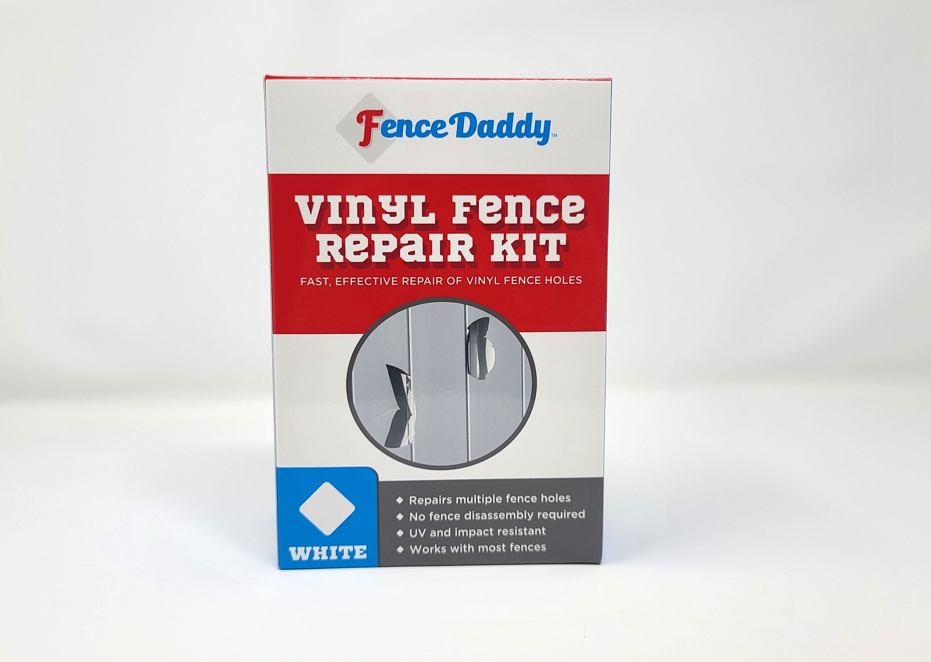 Fence Daddy 45-0GSK-E42F 2-ft H x 0.25-ft W WHITE Vinyl Fence panel (Assembled)