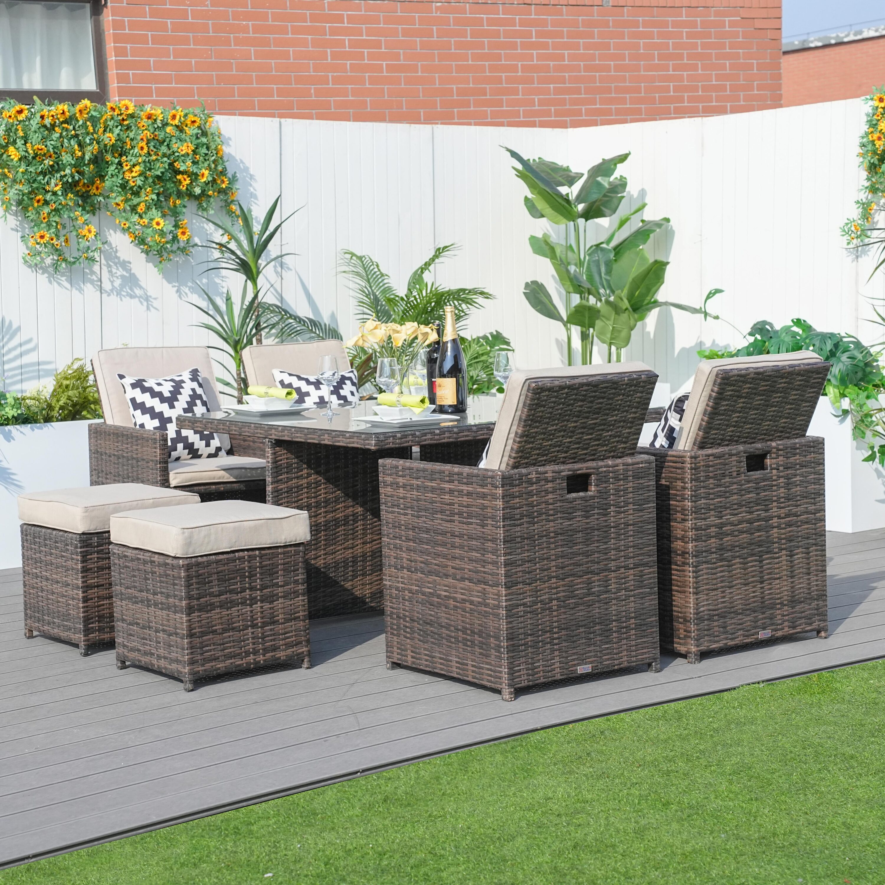 Direct Wicker DWD-3233B Patio-Dining-Sets - View #7
