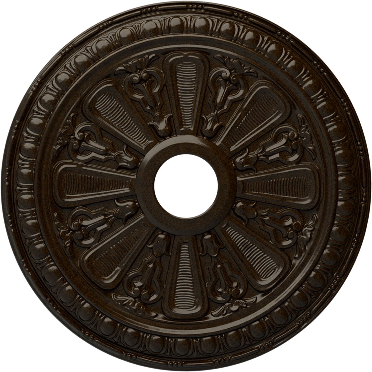 Ekena Millwork CM23BIBZS Bristol 23.5-in W x 23.5-in L Painted Bronze Polyurethane Whole Ceiling Medallion