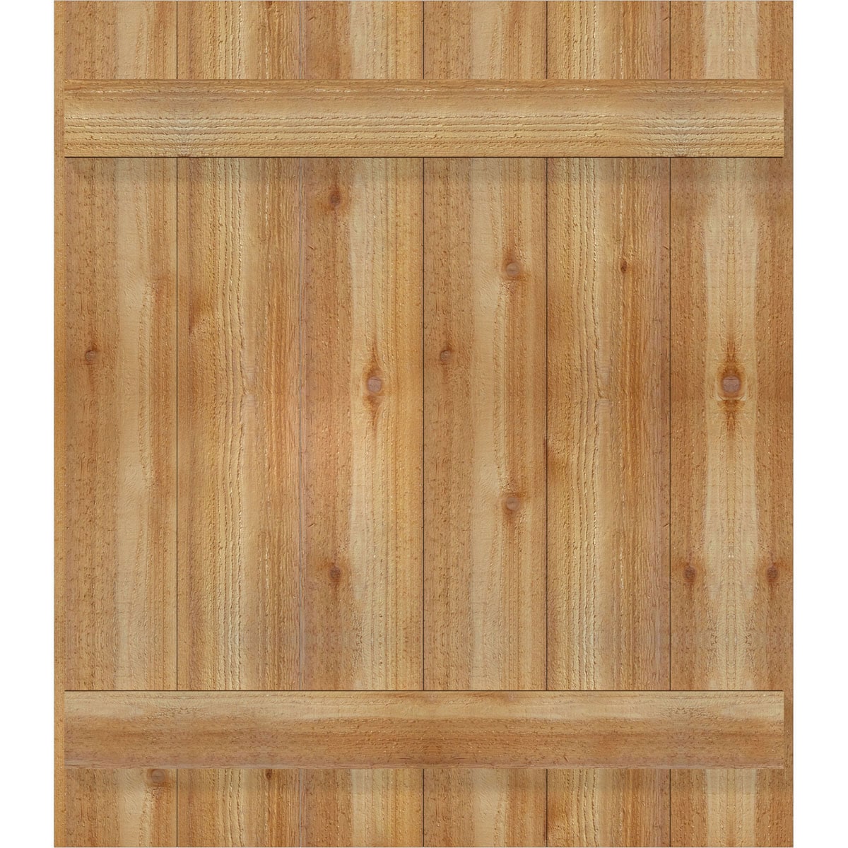 Ekena Millwork RBJ06S32X037RWR 32.25-in W x 37-in H Unfinished Paintable/Stainable Board and batten Wood Exterior Shutters ( 2 -Pack )