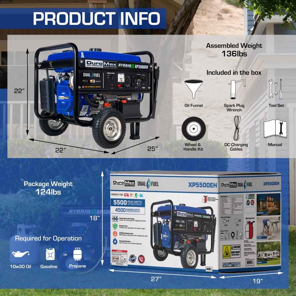 DuroMax XP5500EH Portable-Generators - View #9