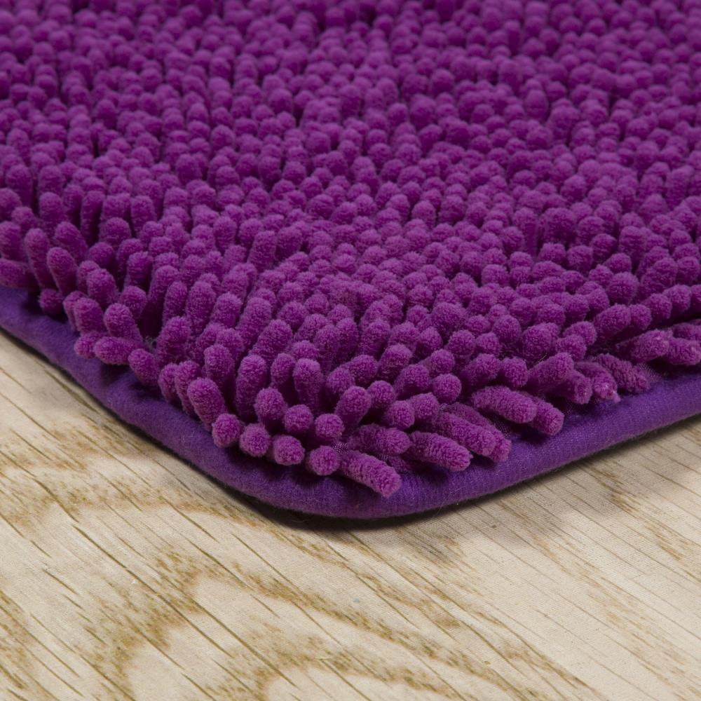 FloorPops Purple 15.35 in. x 23.62 in. Flower Stone Non Slip Bath Mat  BATHW-FLOWER - The Home Depot