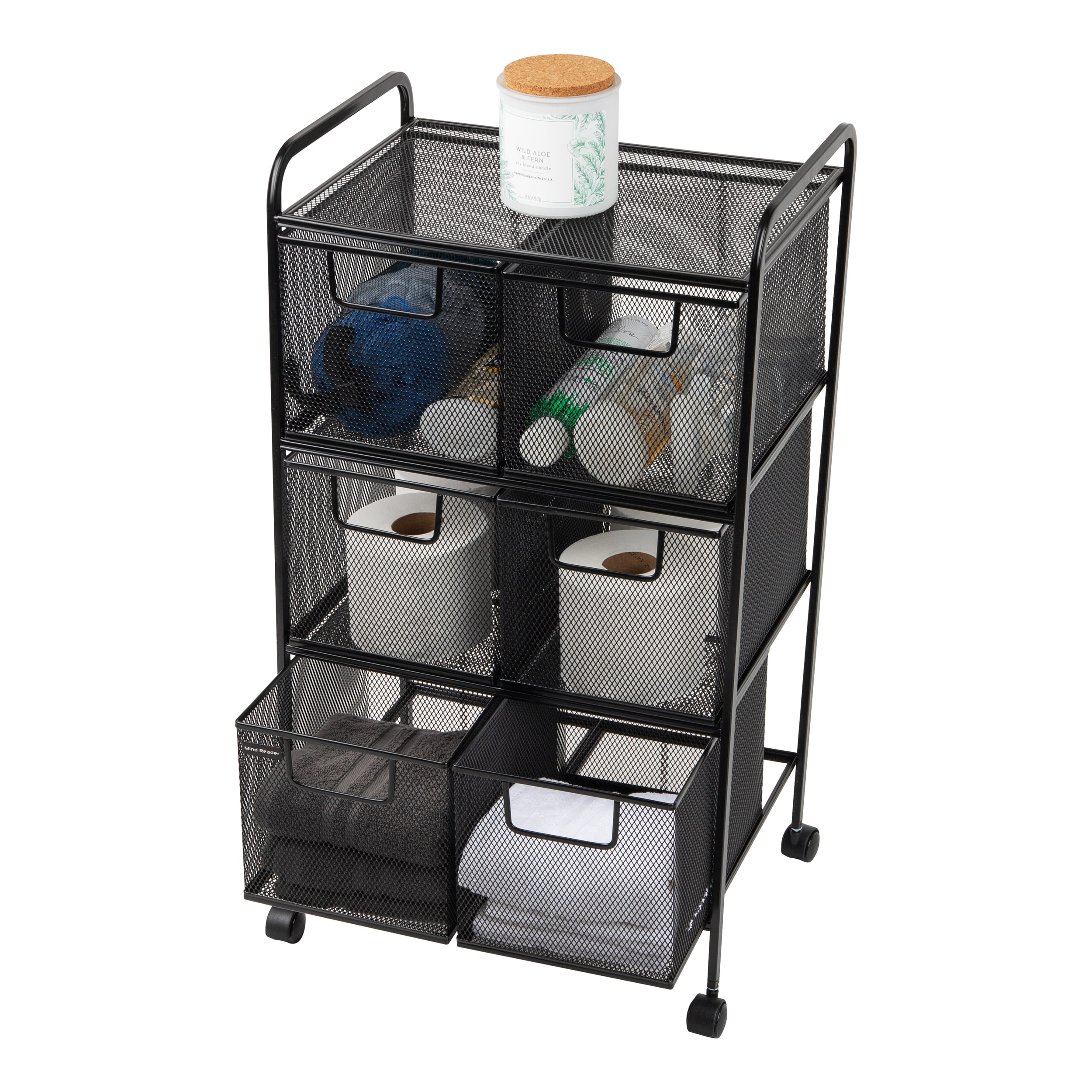 Mind Reader 6DRMESH-BLK Office-Carts - View #5