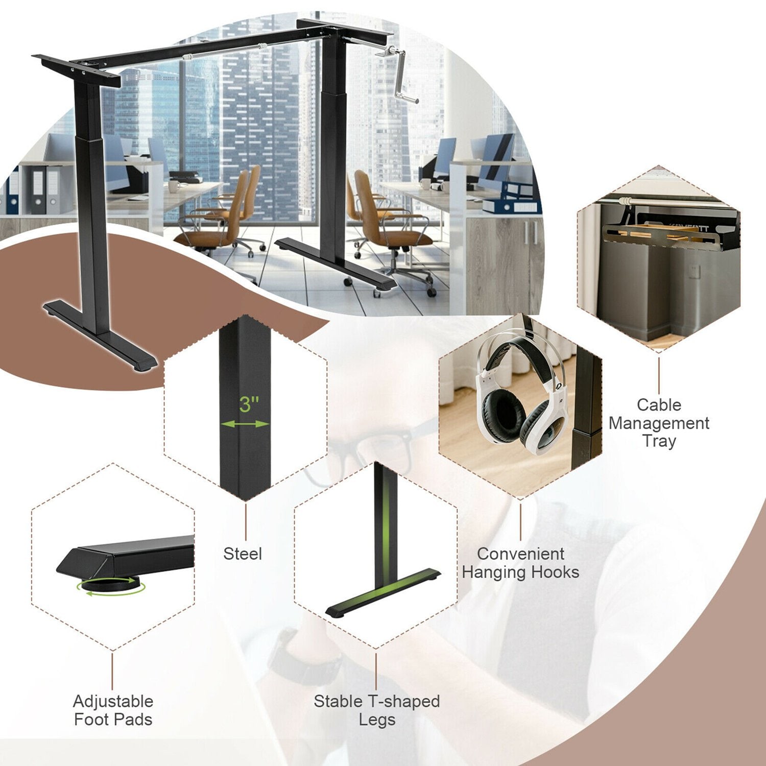 Costway CSHY000923 desks - View #9