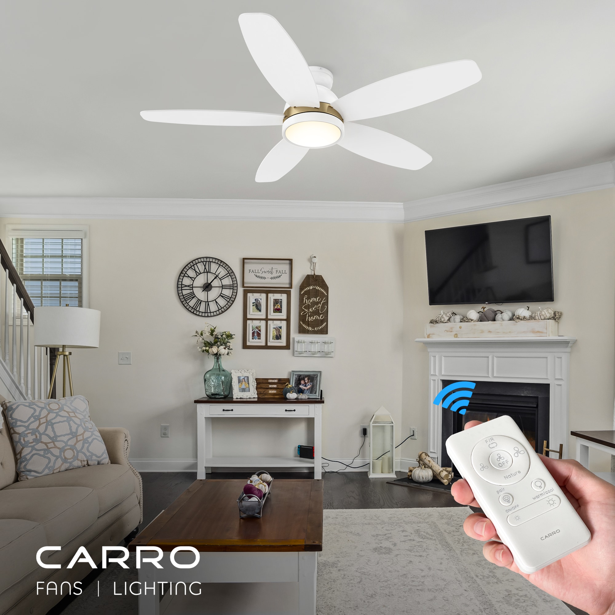 CARRO USA LCFR485Q5-L11-W1-FMA Ceiling-Fans - View #2