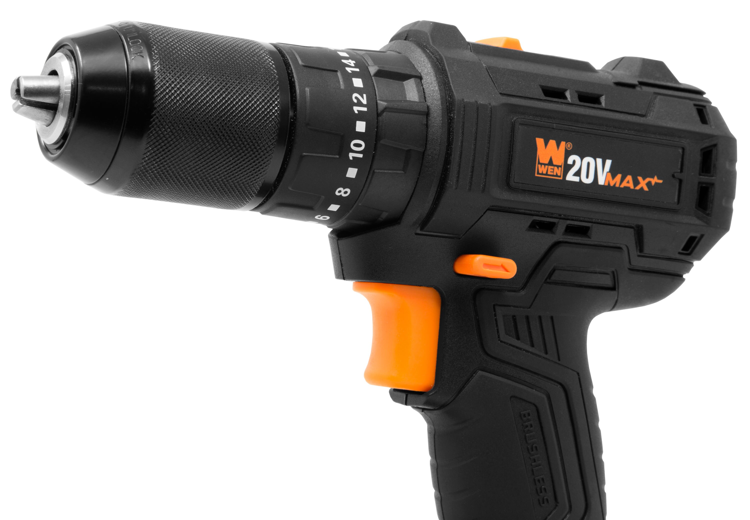 WEN 1 2 in 20 volt Max 40 Amp Brushless Cordless Hammer Drill 1