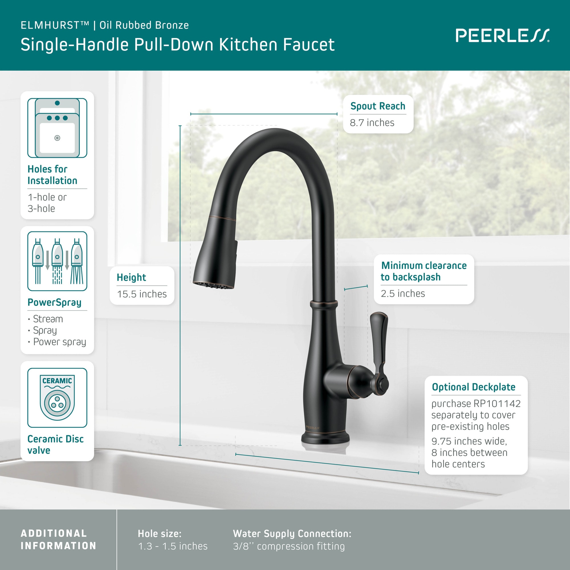 Peerless P7965LF-OB Kitchen-Faucets - View #3