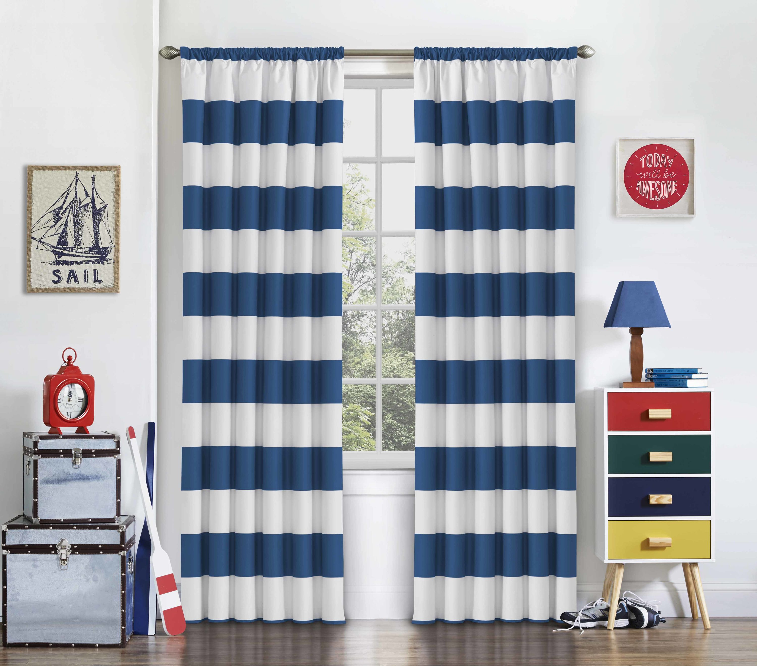 Eclipse Striped Window Treatments At Lowes Com