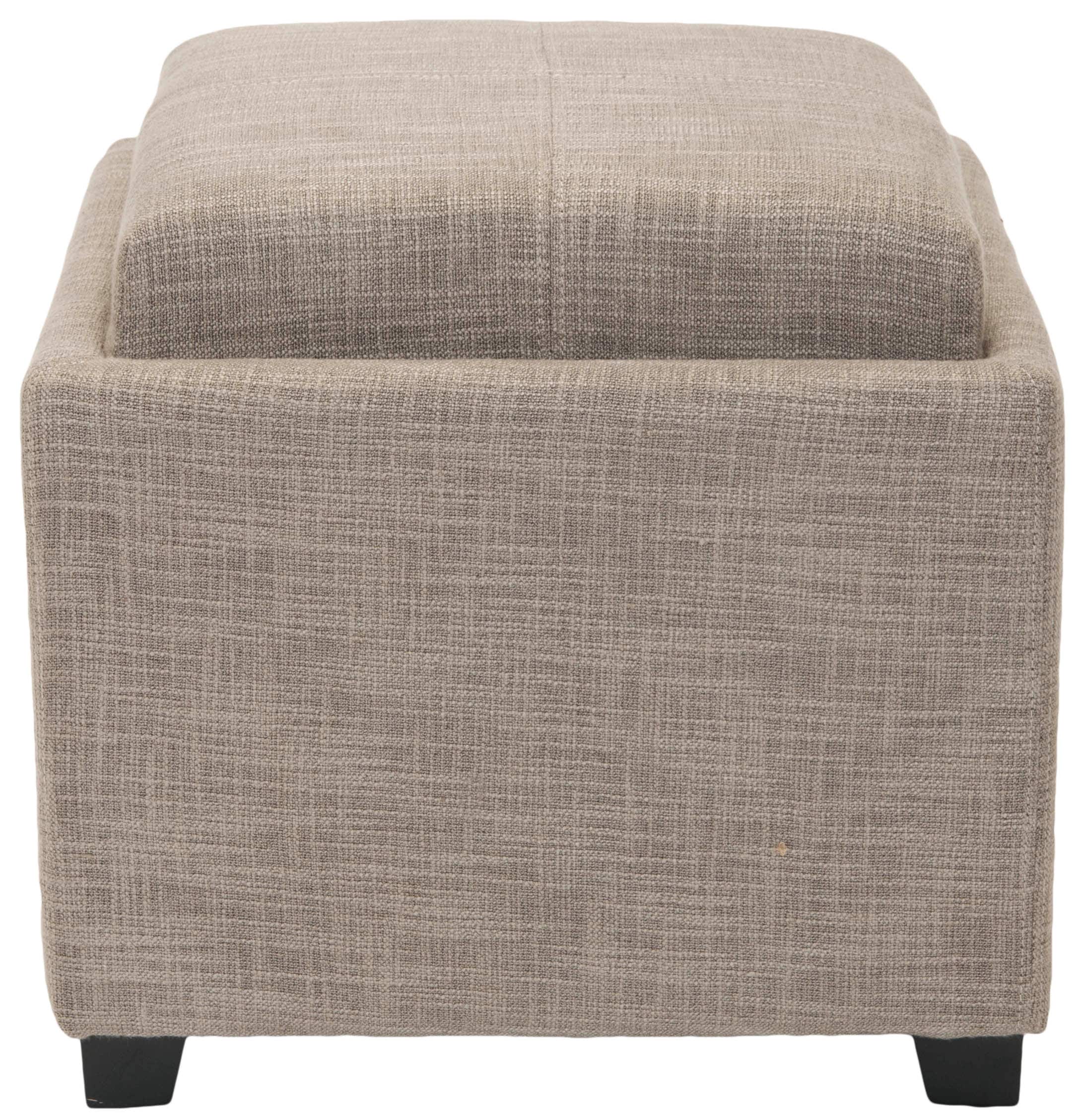 Safavieh HUD8233D Harrison Single Casual Stone Storage Ottoman