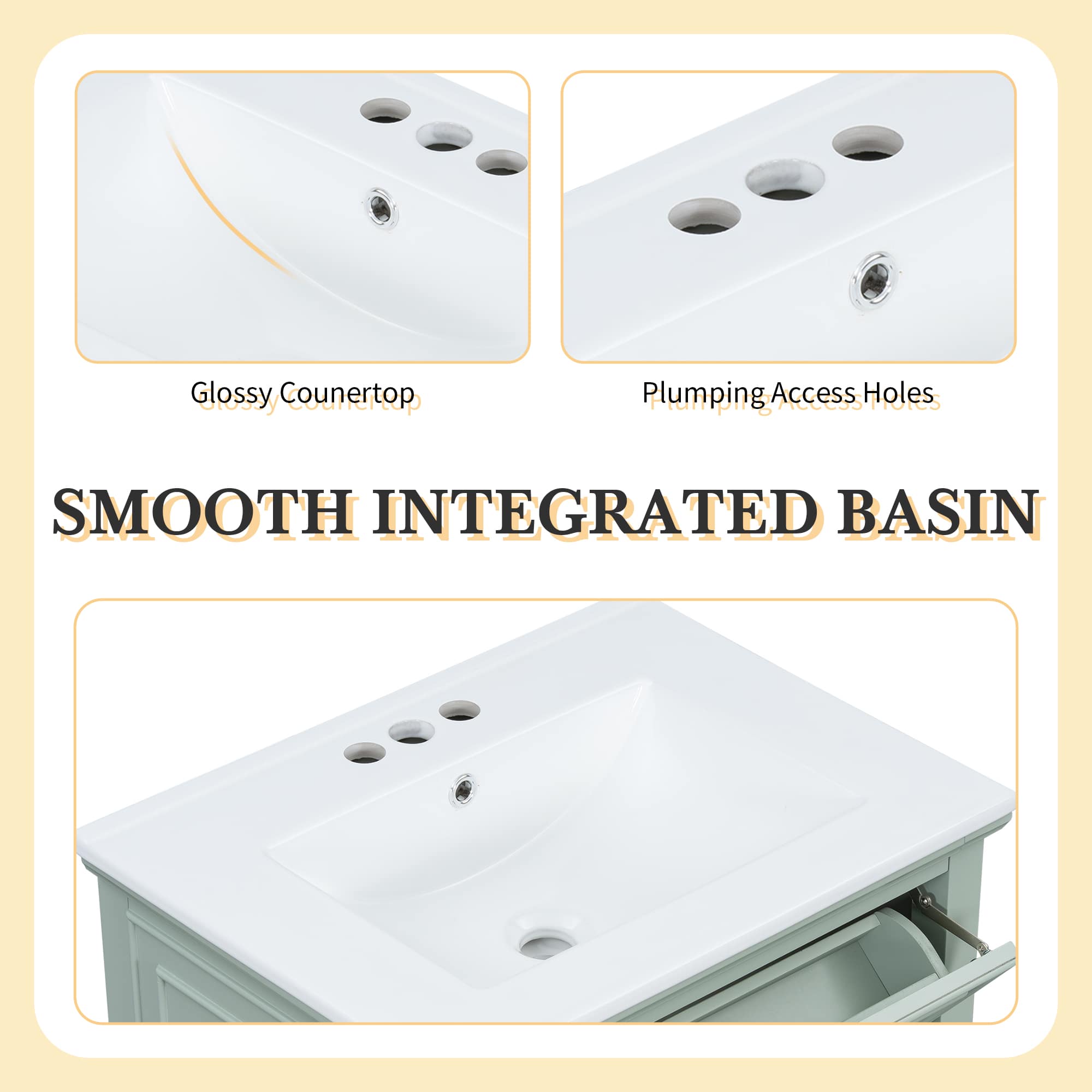 Misty Moon LW0402-252821G Vanity-Tops - View #4