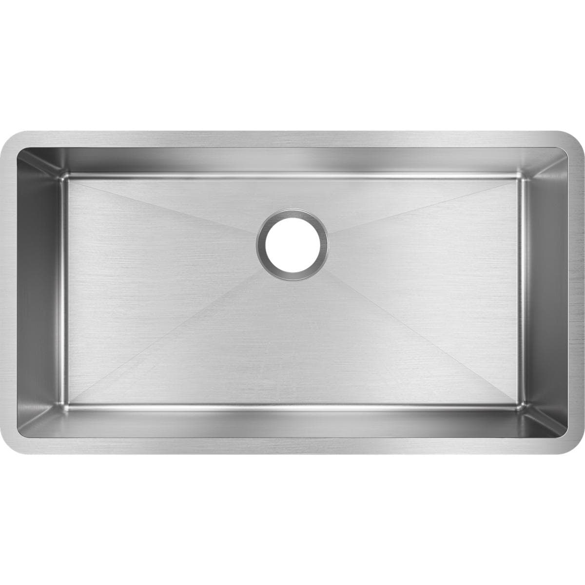 Crosstown Polished Satin Stainless Steel Single Bowl Undermount Sink