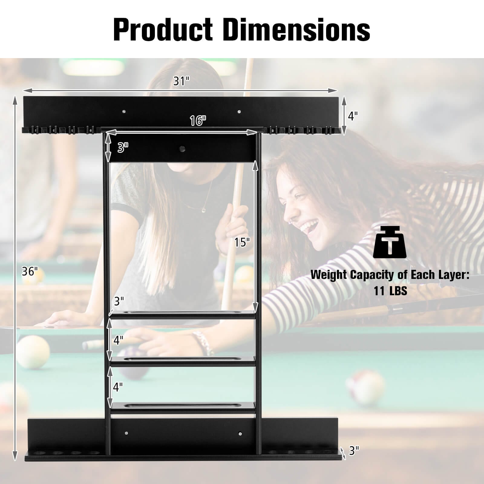 SUGIFT ZMLW014SUGHY1402 Pool-Cue-Racks - Thumbnail View #3