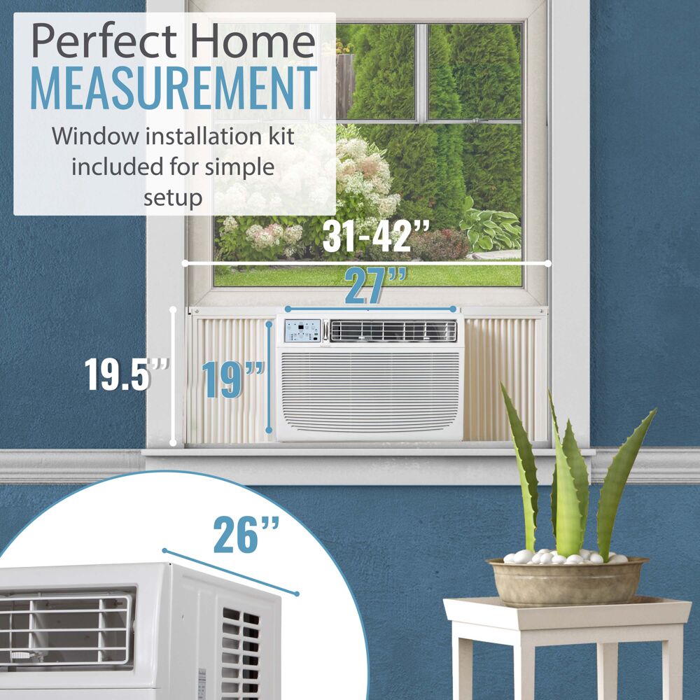 Keystone 1500-sq ft Window Air Conditioner (230-Volt; 25000-BTU) ENERGY ...