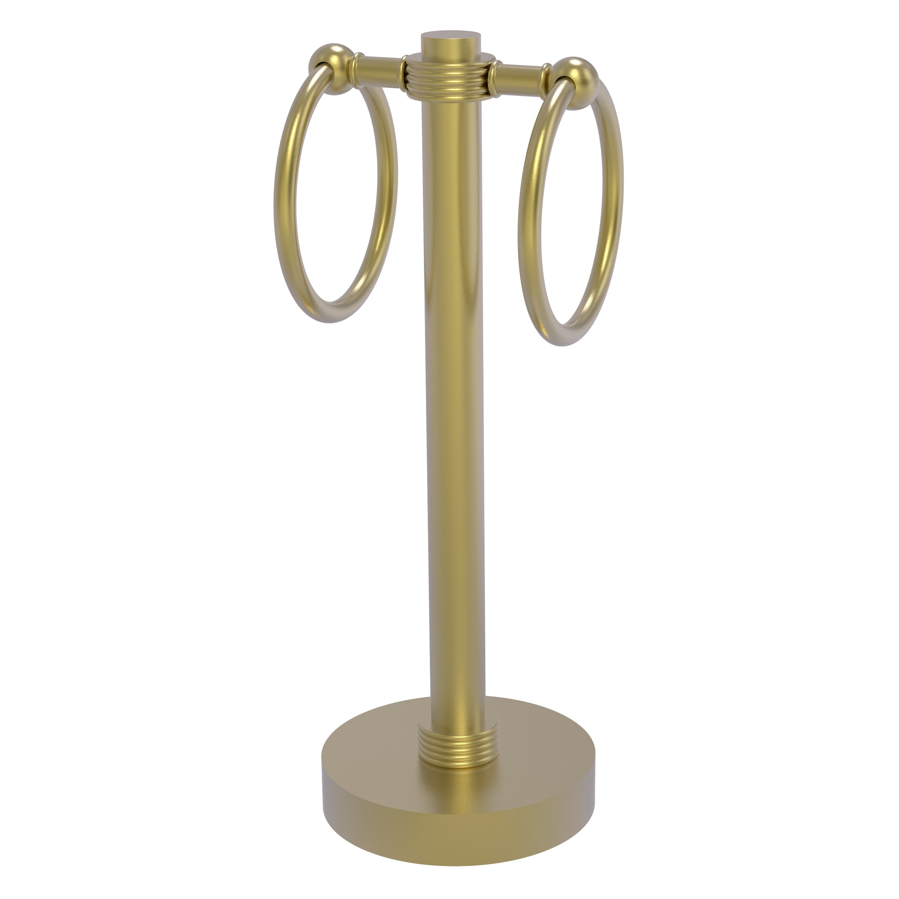 Allied Brass 953G-SBR Satin Brass Freestanding countertop Double Towel Ring