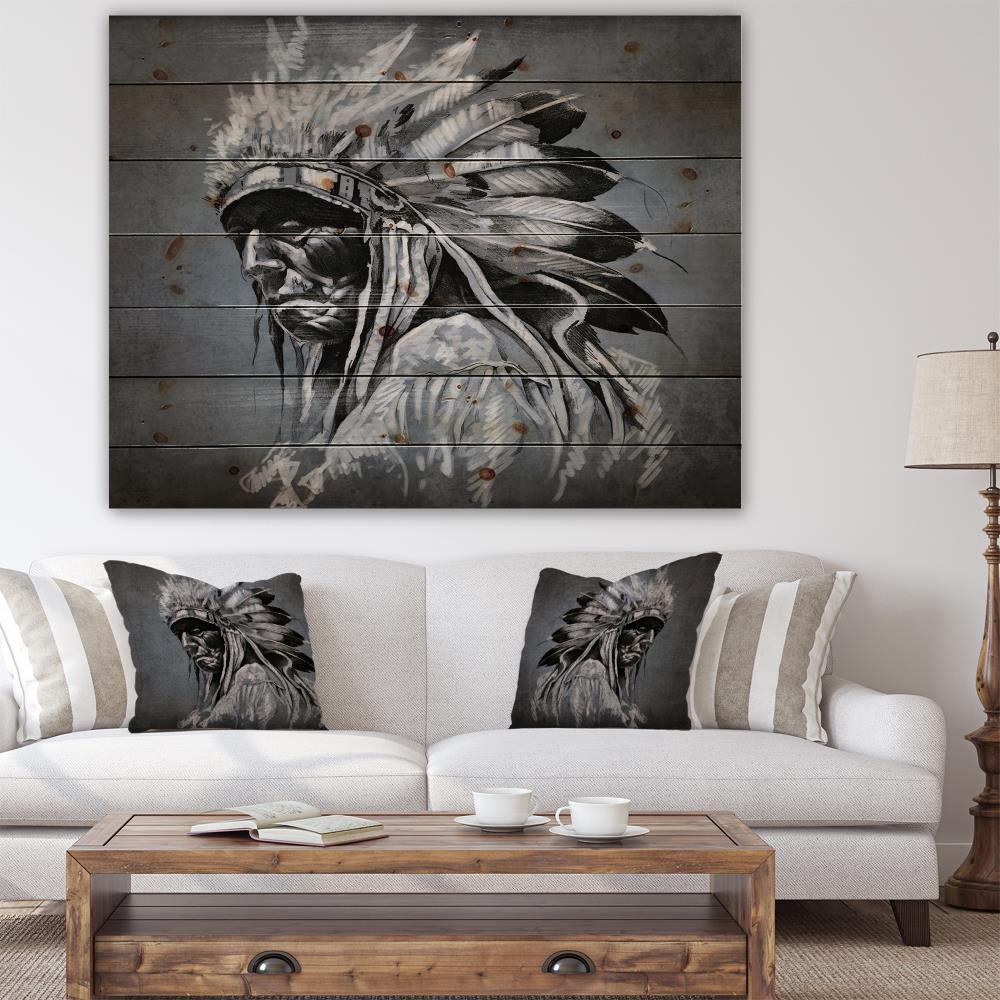 Designart 36-in H x 46-in W People Wood Print in the Wall Art ...