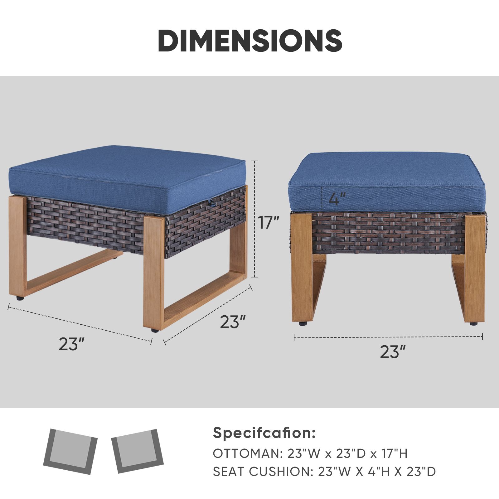 0 PA130-1 Stools-Ottomans - View #8