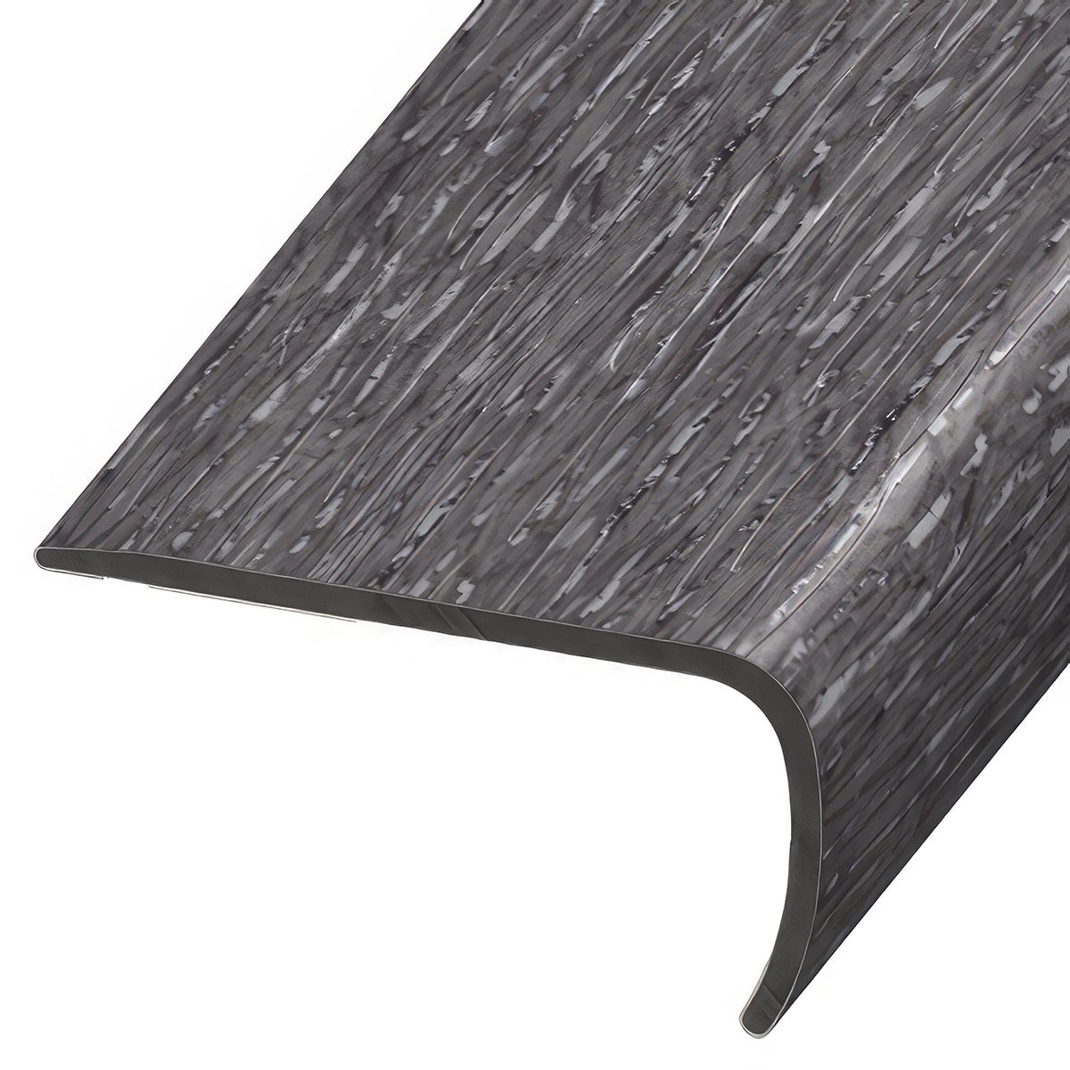 Versatrim VE-113097 SoundTrack GlueCore Lucida-SoundTrack GlueCore-Coffee Prefinished 1-in T x 2-in W x 94-in L PVC Square cap