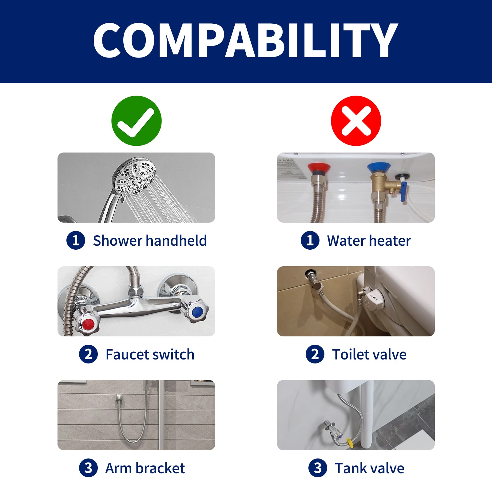 BWE A-9180-BG Bath-Shower-Facc - View #5
